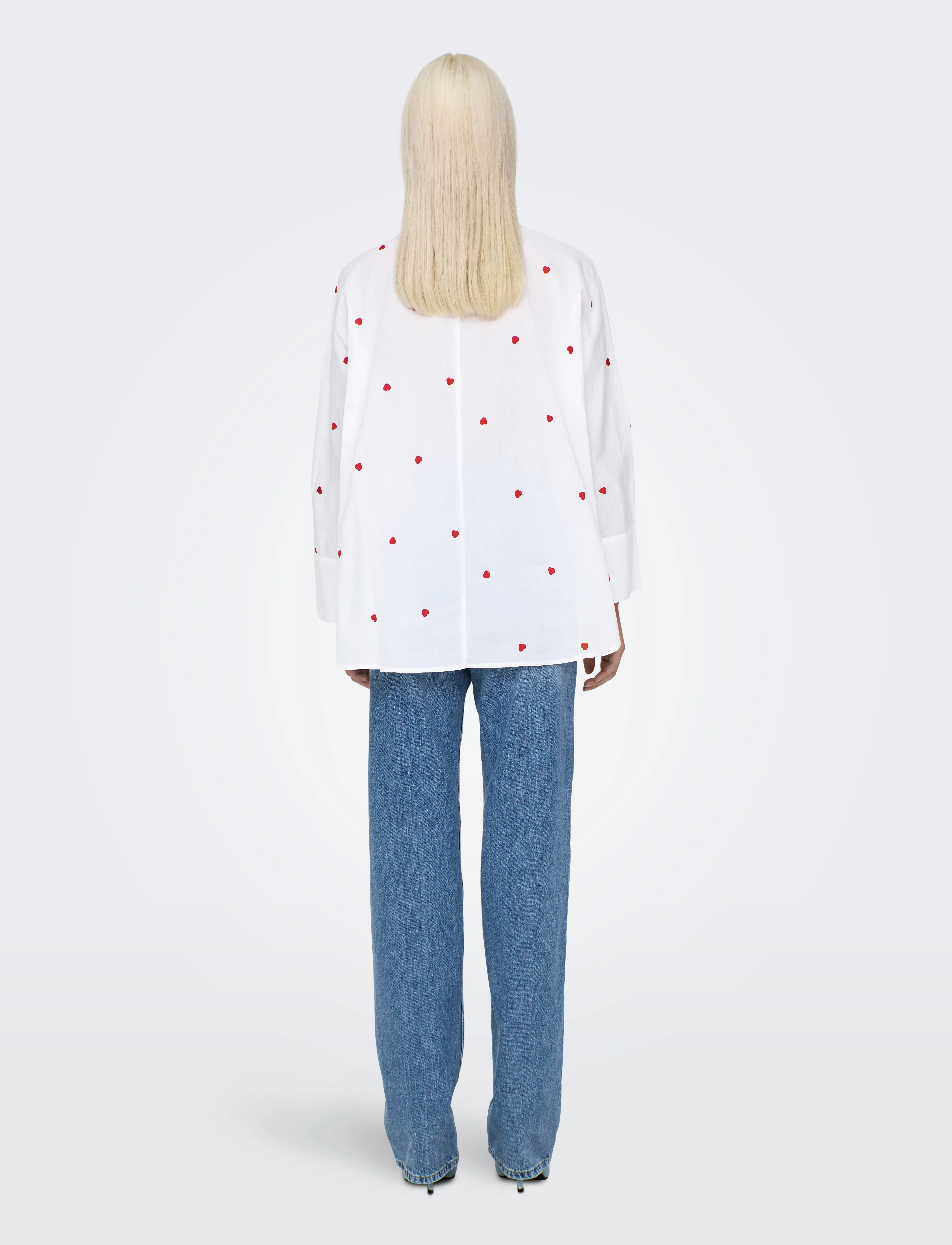 ONLY - ONLNEW LINA GRACE LS EMB SHIRT NOOS WVN - long-sleeved shirts - bright white - 3