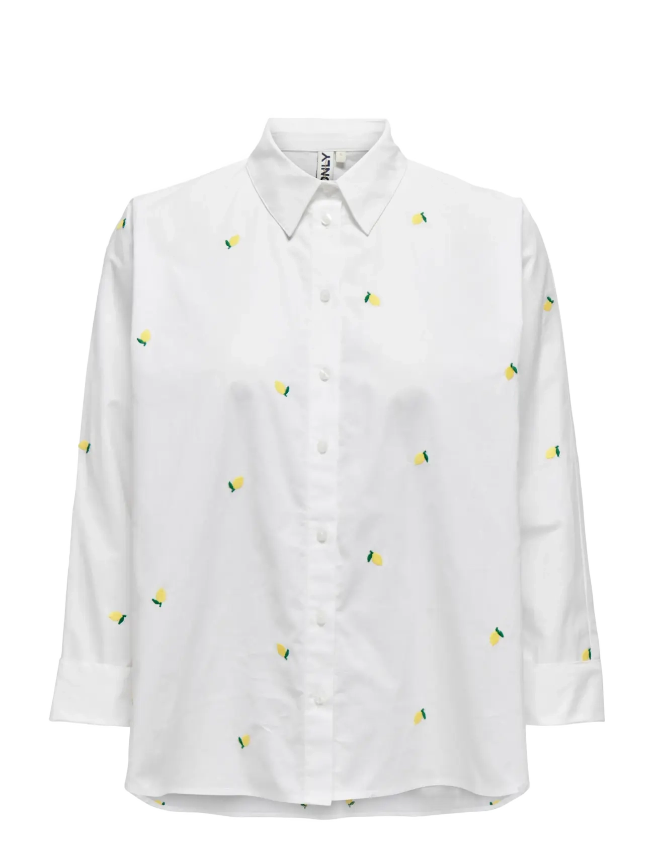 ONLY ONLNEW LINA GRACE LS EMB SHIRT NOOS WVN - Pluusid ja särgid - BRIGHT WHITE / white