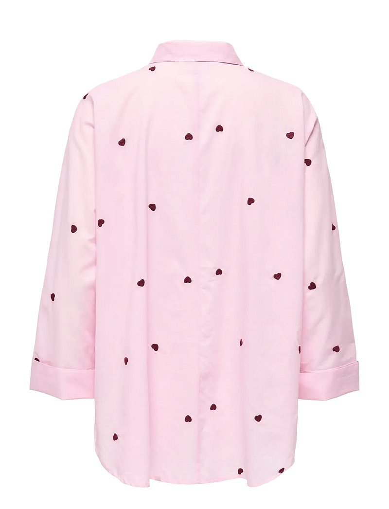 ONLY - ONLNEW LINA GRACE LS EMB SHIRT NOOS WVN - langærmede skjorter - roseate spoonbill - 2