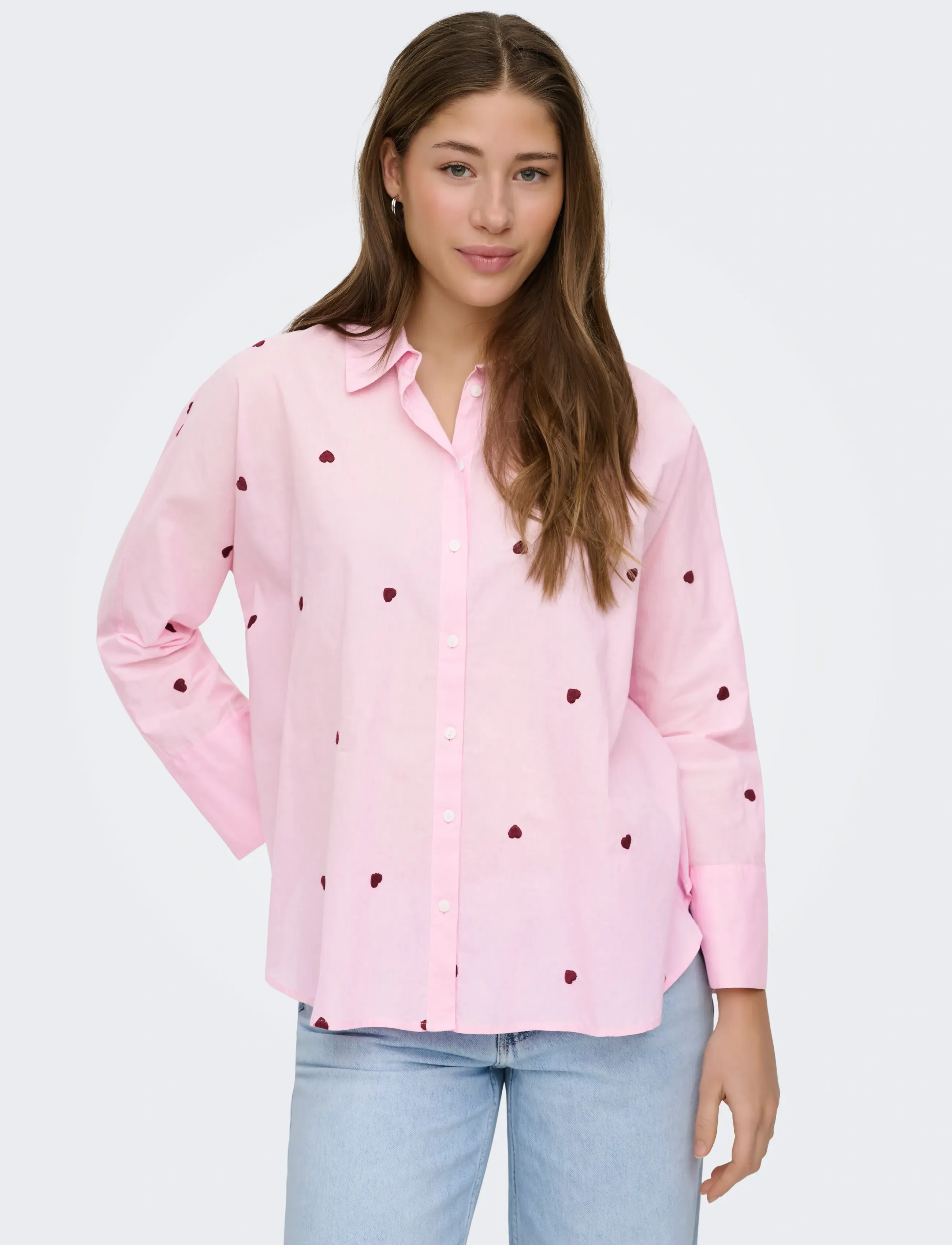 ONLY Onlnew Lina Grace Ls Emb Shirt Noos Wvn skjortor dam – bild 6