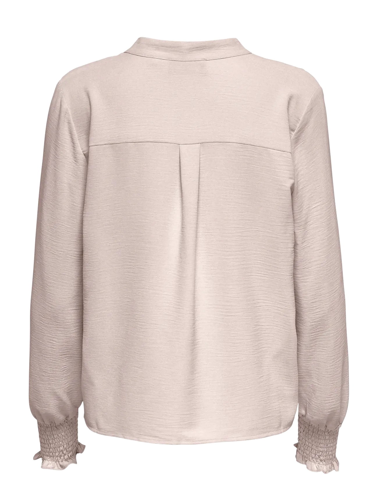 ONLY - ONLMETTE V-NECK LS SMOCK TOP NOOS WVN - långärmade blusar - gray morn - 2