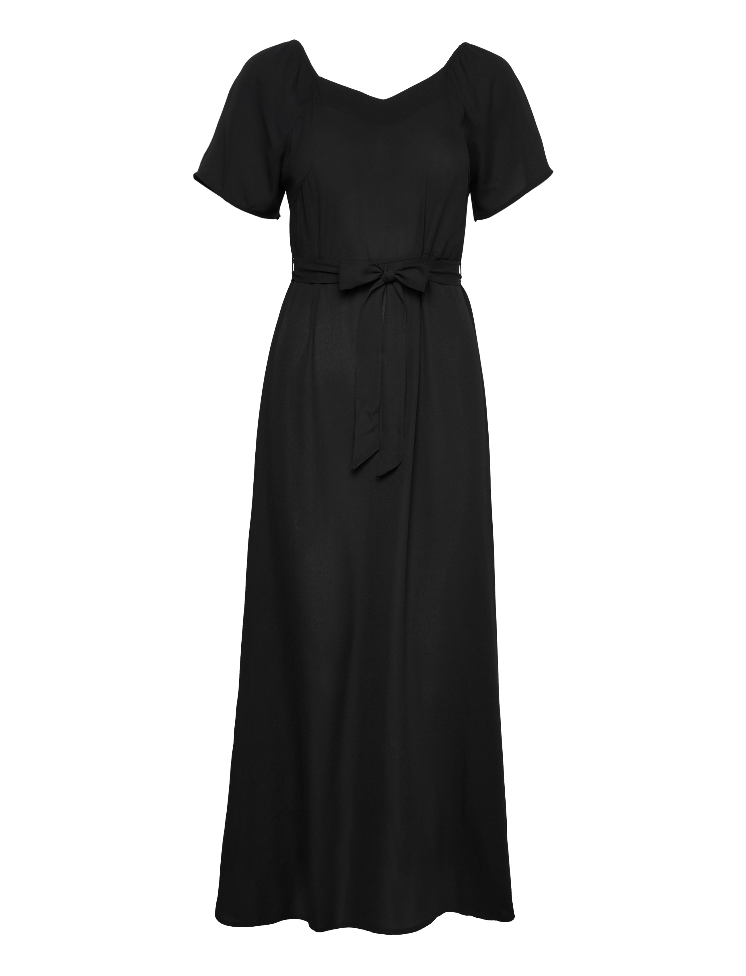 ONLY ONLALMA LIFE POLY BAY LONG DRESS SOLID - Maxi kjoler - BLACK / black