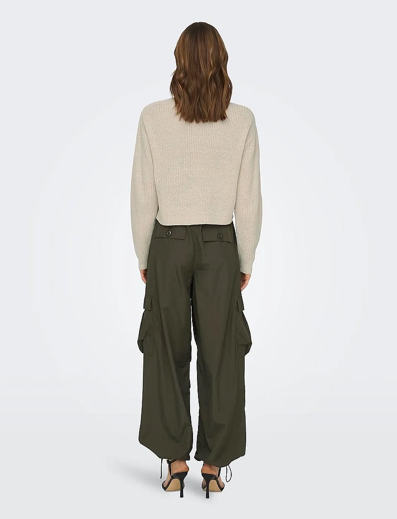 ONLY - ONLMALAVI L/S CROPPED PULLOVER KNT NOOS - megztiniai - pumice stone - 3