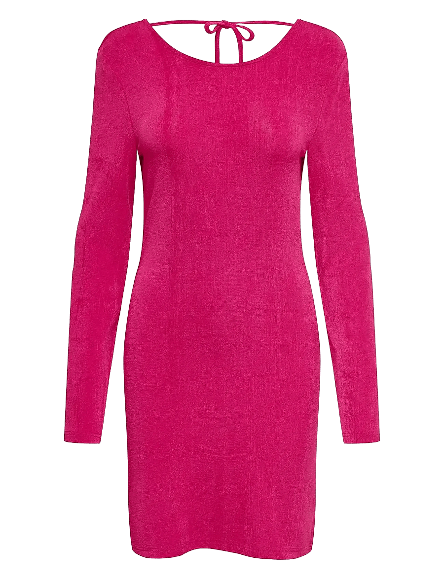 ONLY - ONLASSY L/S BODY OPEN BACK DRESS CS JRS - t-shirt-kleider - love potion - 0