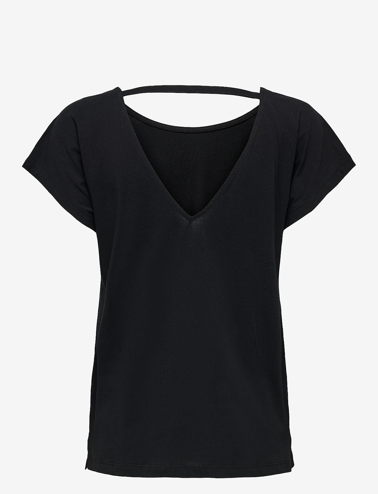 ONLY - ONLMAY LIFE S/S OPEN BACK TOP BOX JRS - autumn clothing - black - 2