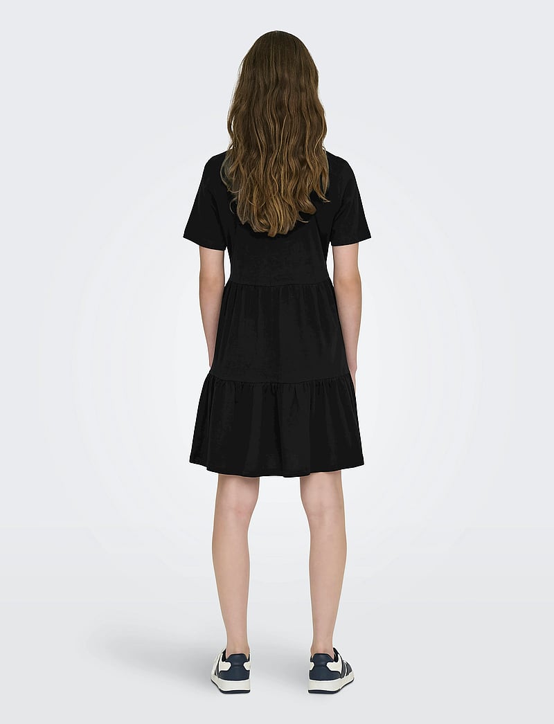 ONLY - ONLMAY LIFE S/S PEPLUM DRESS BOX JRS - robes d'été - black - 3