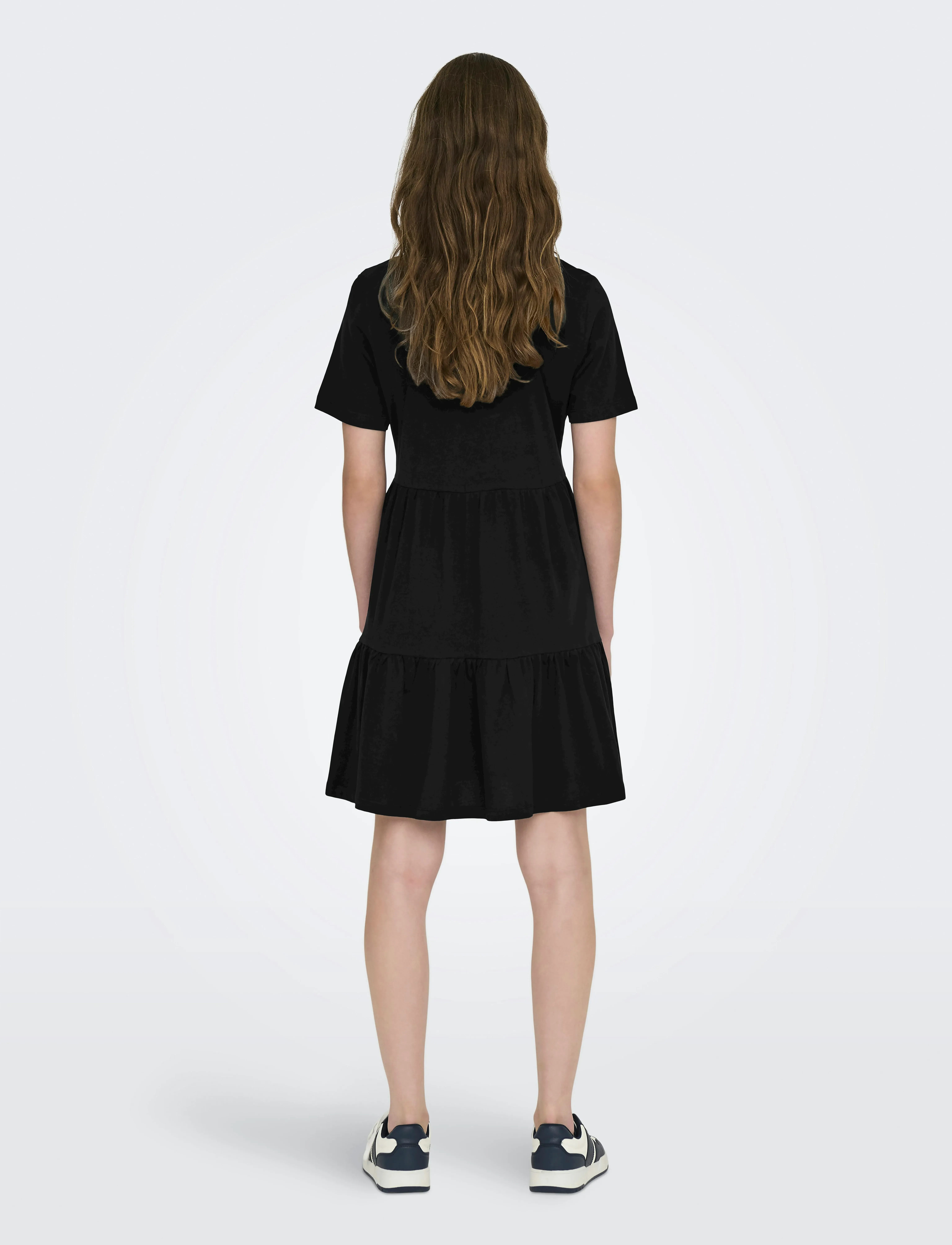 ONLY - ONLMAY LIFE S/S PEPLUM DRESS BOX JRS - robes d'été - black - 3