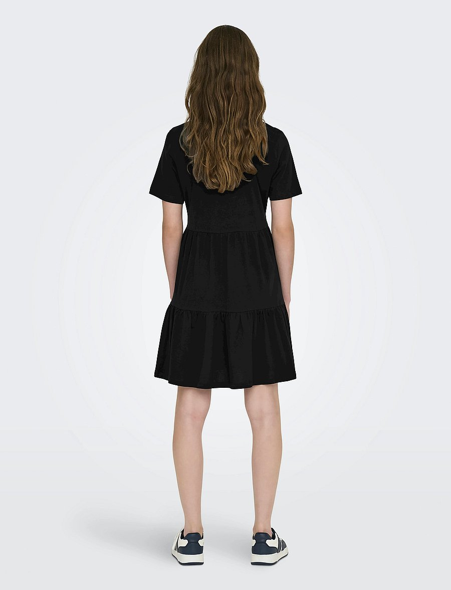ONLY - ONLMAY LIFE S/S PEPLUM DRESS BOX JRS - robes d'été - black - 3