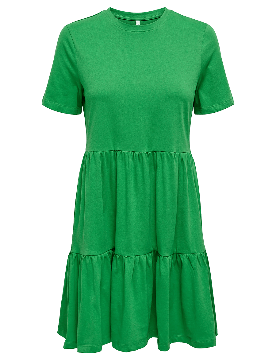 ONLY - ONLMAY LIFE S/S PEPLUM DRESS BOX JRS - vasarinės suknelės - green bee - 1