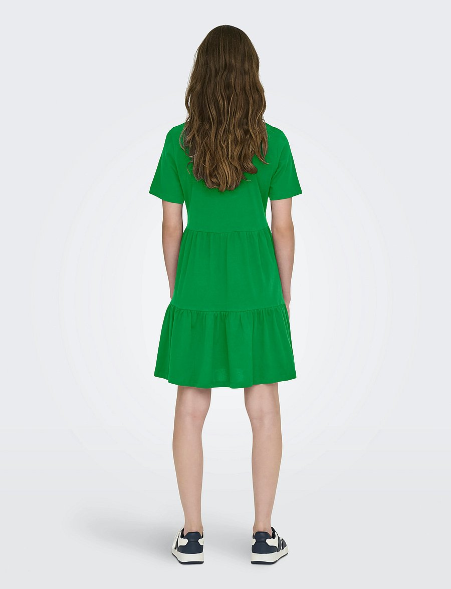 ONLY - ONLMAY LIFE S/S PEPLUM DRESS BOX JRS - sommerkleider - green bee - 3