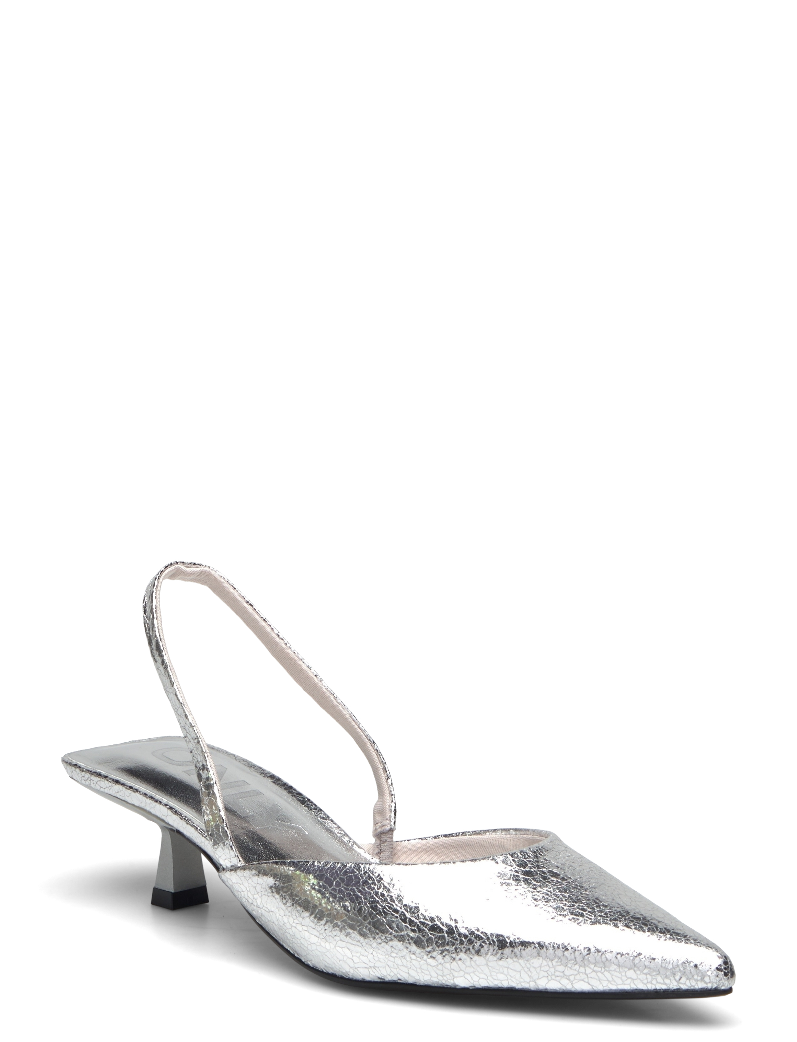 ONLY Onlcoco-4 Pu Slingback - Noos, 37, Silver, Sling Backs > Heeled Slingbacks, Dame