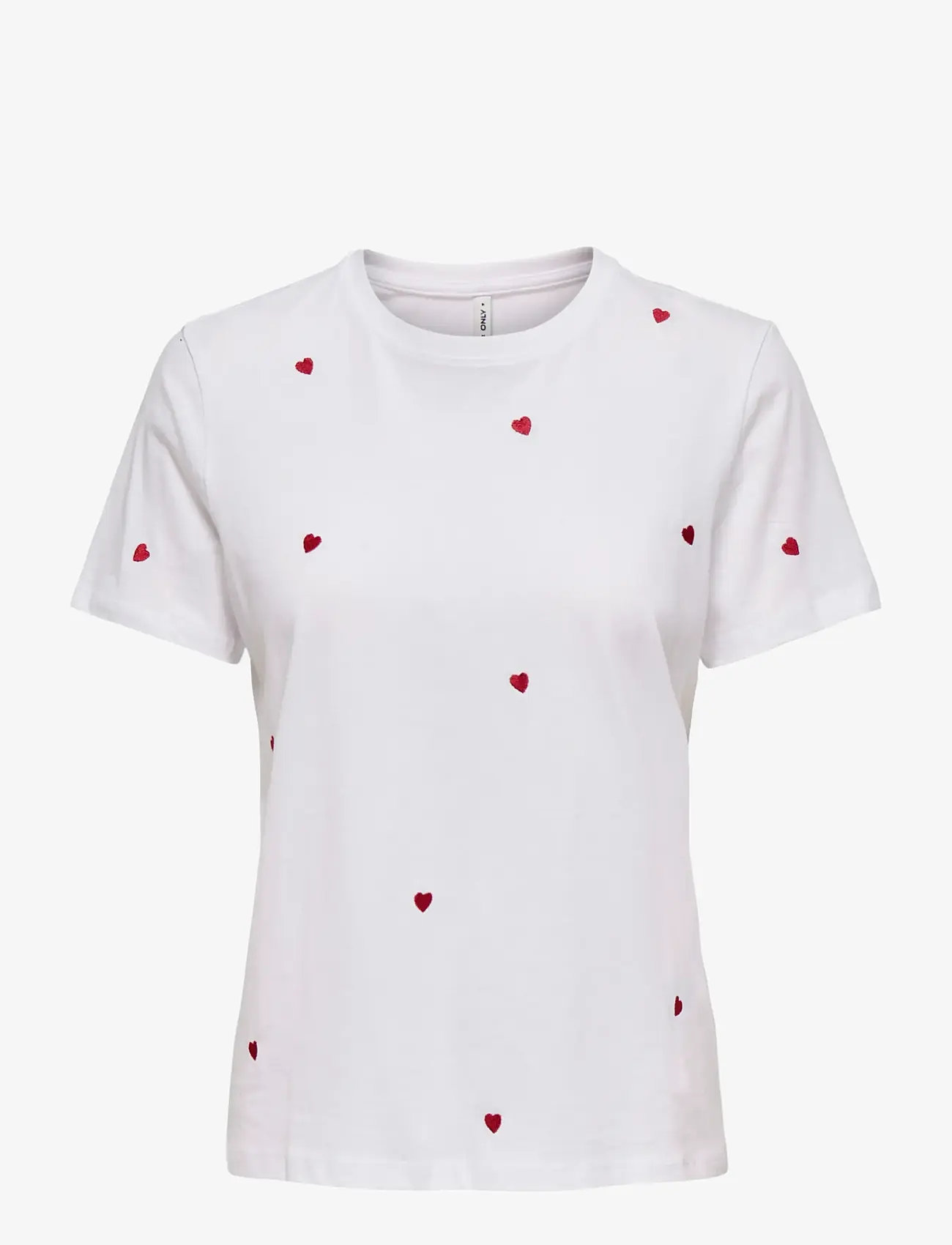 ONLY - ONLKETTY S/S O-NECK TOP JRS NOOS - bright white - 1
