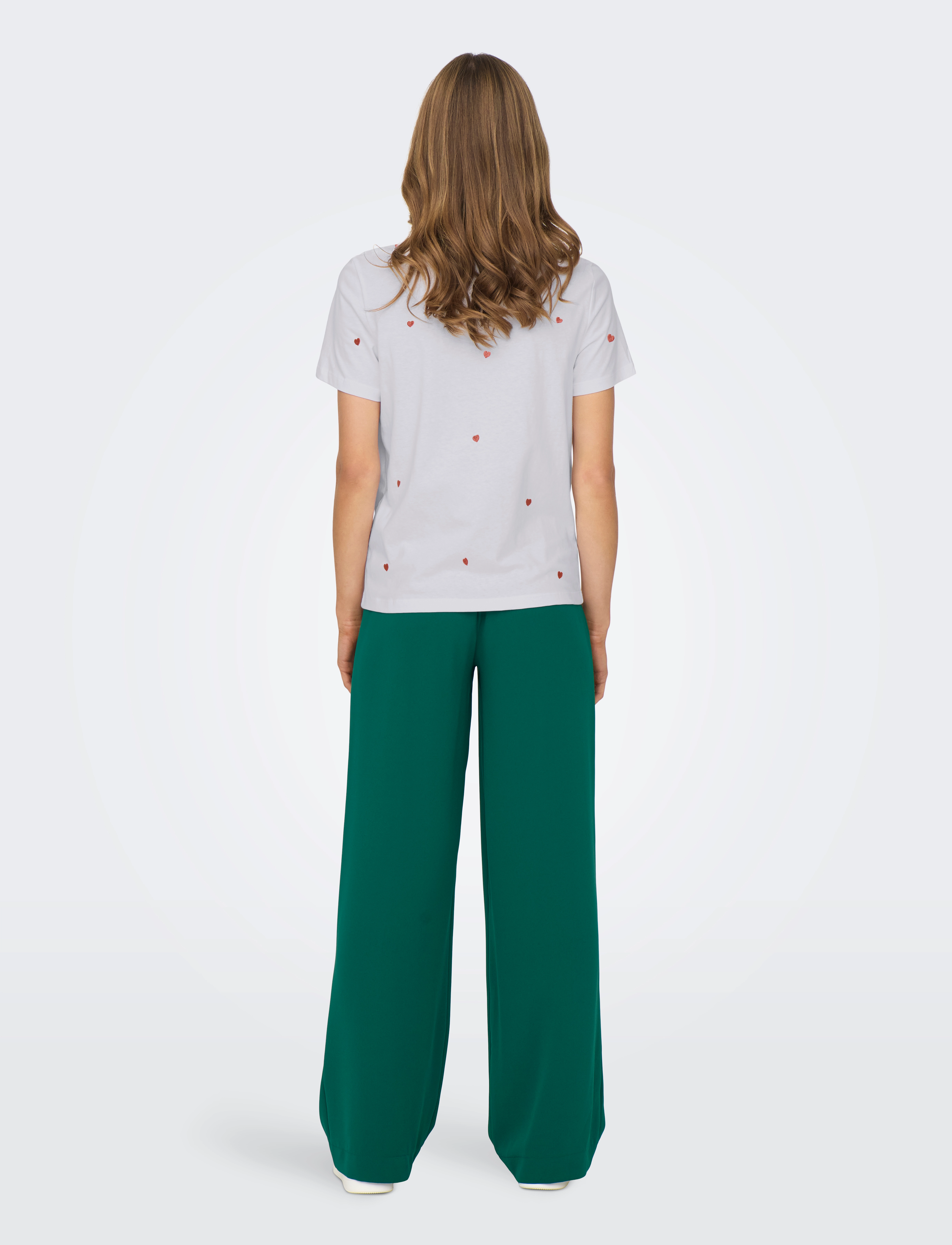 ONLY - ONLKETTY S/S O-NECK TOP JRS NOOS - bright white - 3