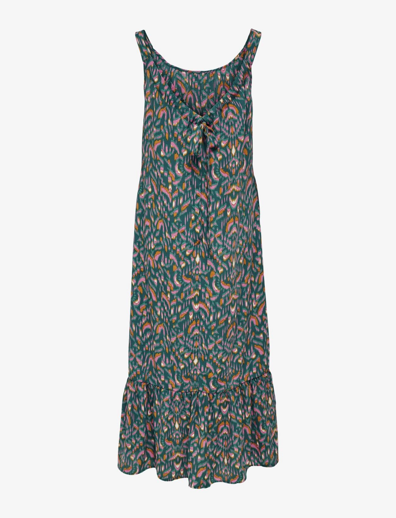 ONLY - ONLALMA LIFE POLY NOEMI LONG DRESS AOP - quetzal green - 2