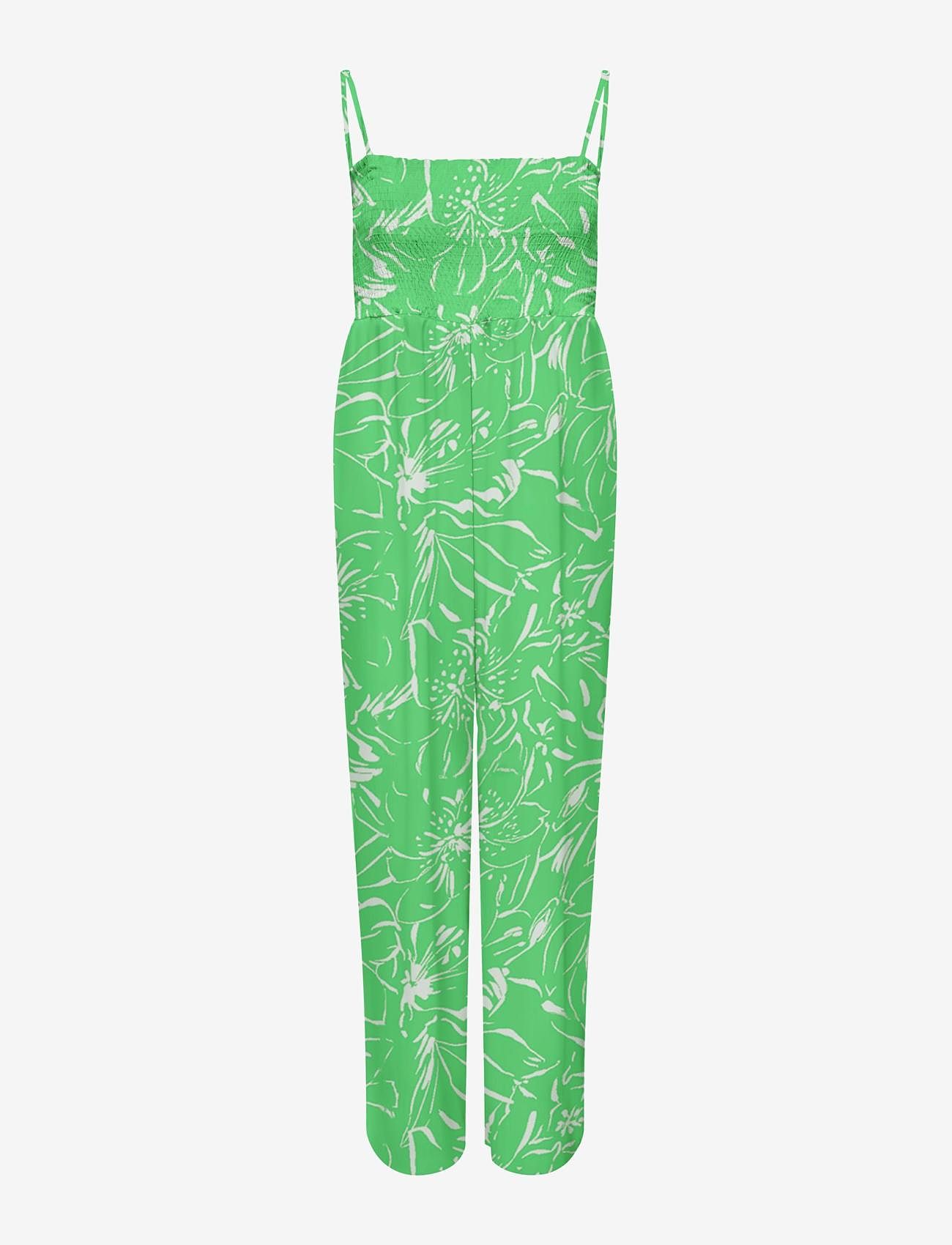 ONLY - ONLALMA LIFE POLY BIANCA JUMPSUIT AOP - jumpsuits - island green - 0