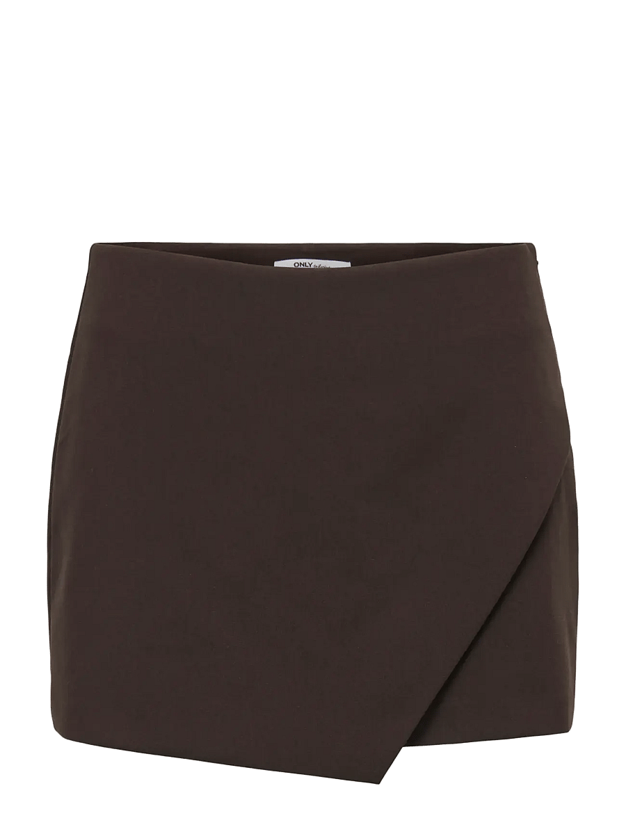ONLY - ONLMIST-YASMINE WRAP SKORT TLR NOOS - slå-om-nederdele - chocolate torte - 1