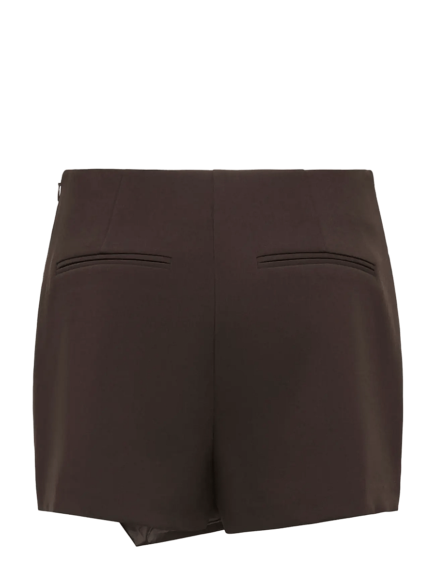 ONLY - ONLMIST-YASMINE WRAP SKORT TLR NOOS - slå-om-nederdele - chocolate torte - 2