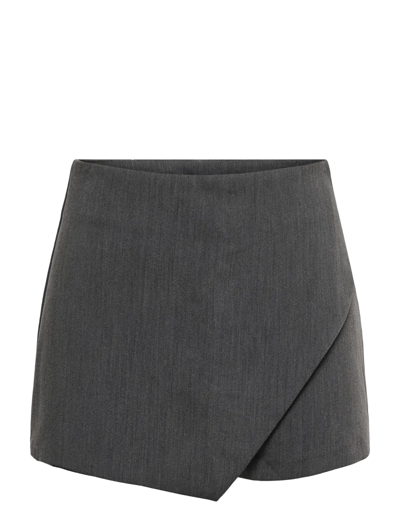 ONLY ONLMIST-YASMINE WRAP SKORT TLR NOOS - Slå-om-nederdele - DARK GREY MELANGE / grey