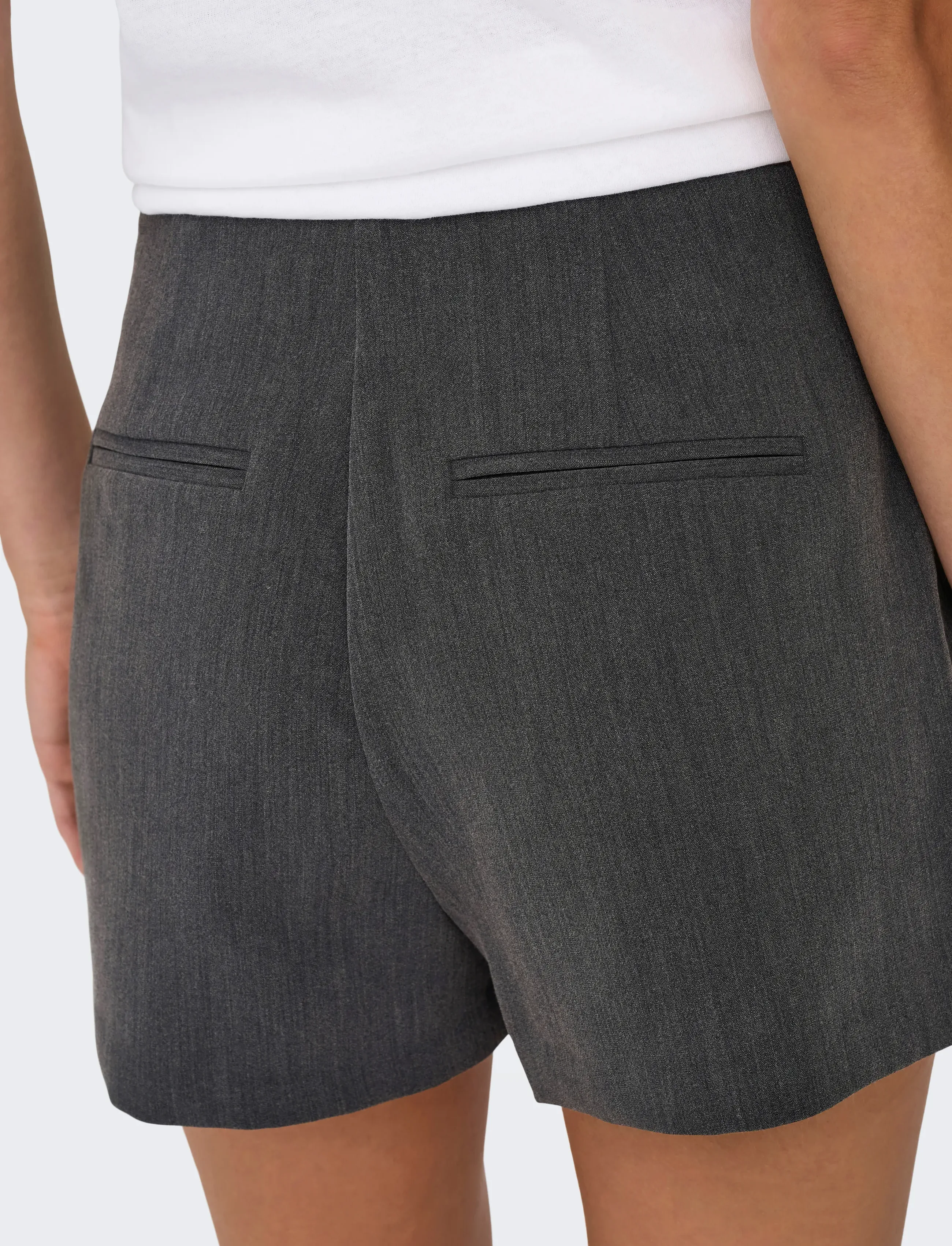 ONLY - ONLMIST-YASMINE WRAP SKORT TLR NOOS - dark grey melange - 4