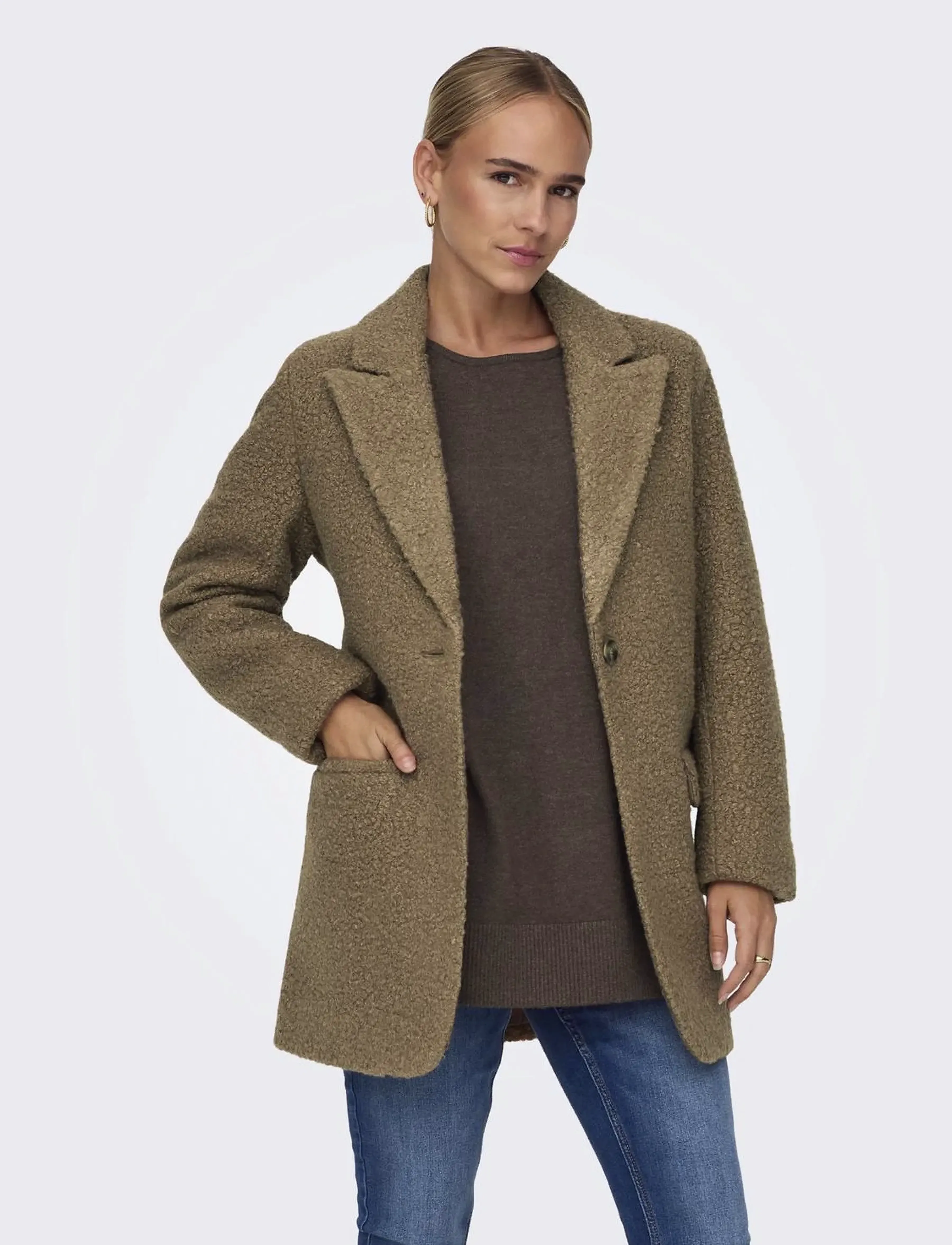 ONLY - ONLPIPER BOSTON BLAZER CC OTW - overtøj - otter - 3
