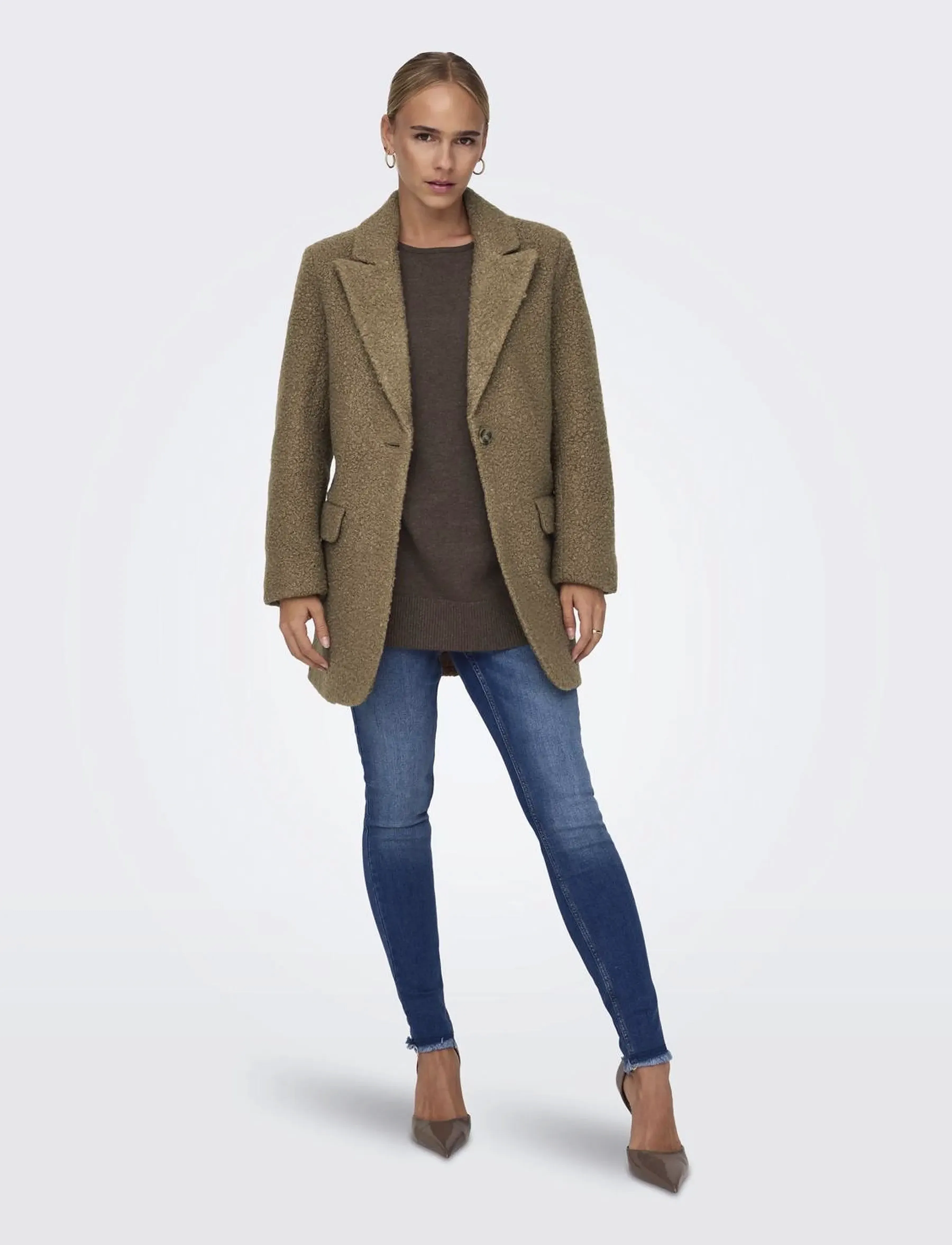 ONLY - ONLPIPER BOSTON BLAZER CC OTW - overtøj - otter - 5