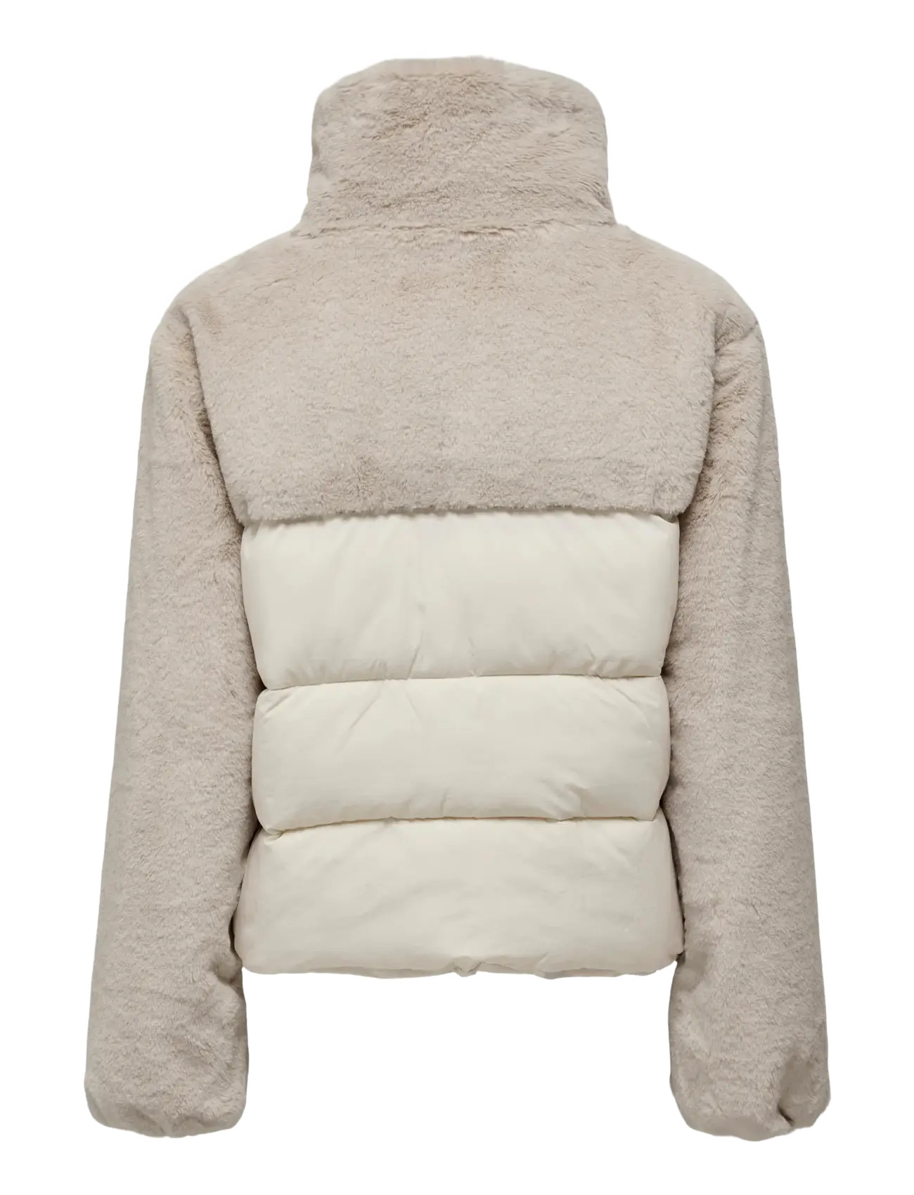 ONLY - ONLWANJA FUR PUFFER MIX JACKET NOOS OTW - moonbeam - 2