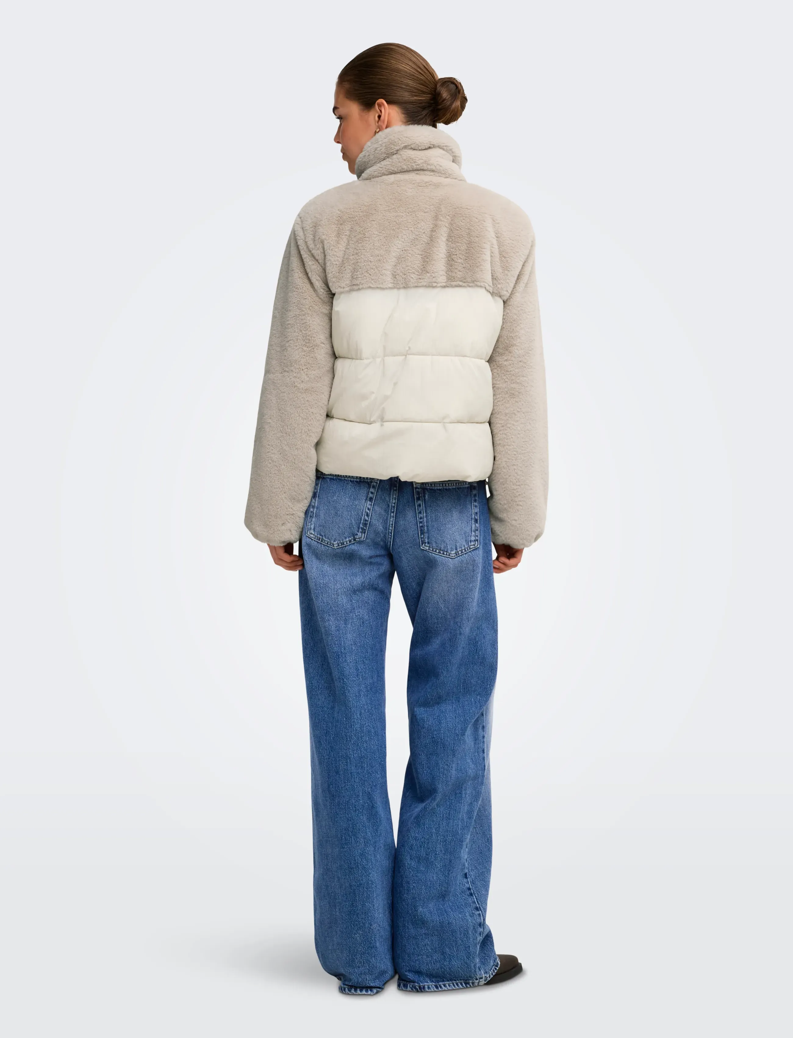 ONLY Onlwanja Fur Puffer Mix Jacket Noos Otw jackor dam – bild 2