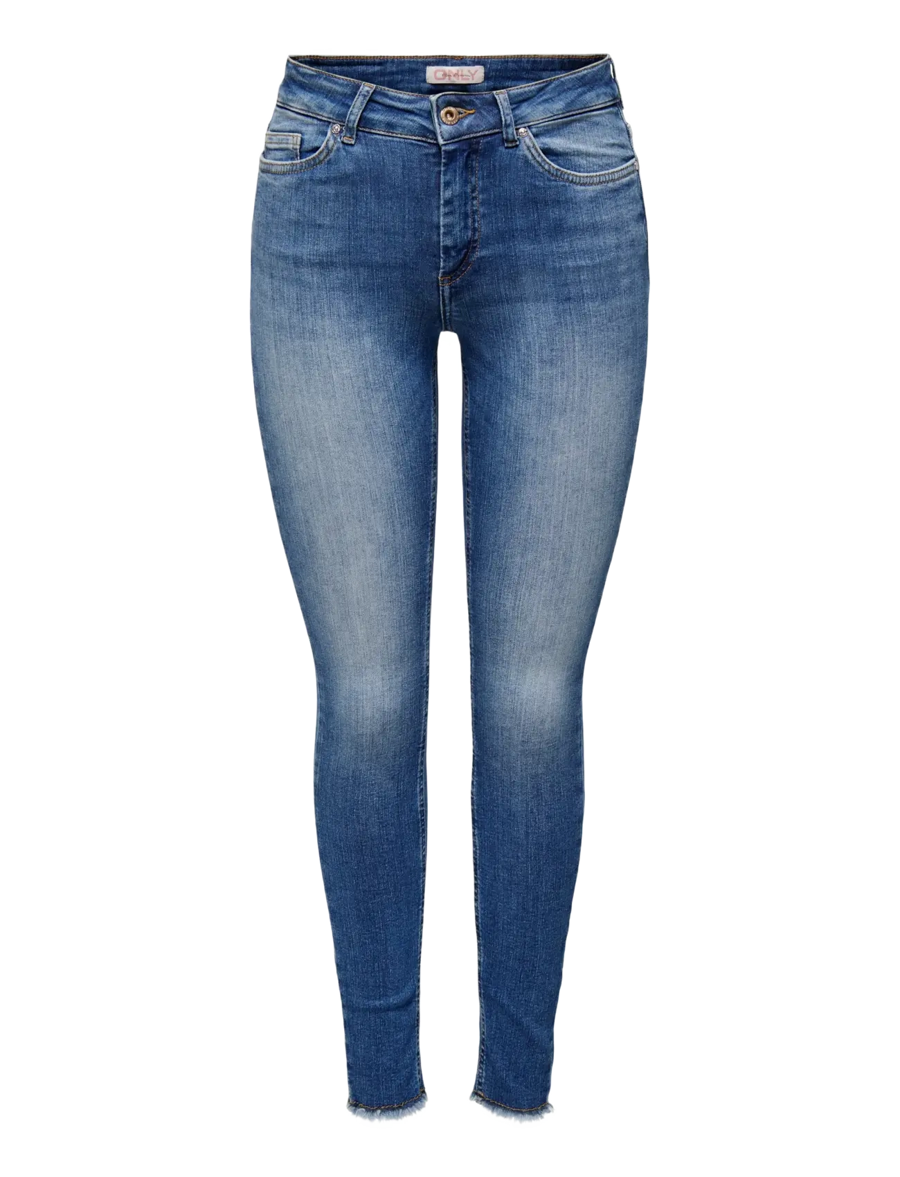 ONLY ONLBLUSH MID SK ANK RW DNM REA1319 NOOS - Jeans - MEDIUM BLUE DENIM / blue