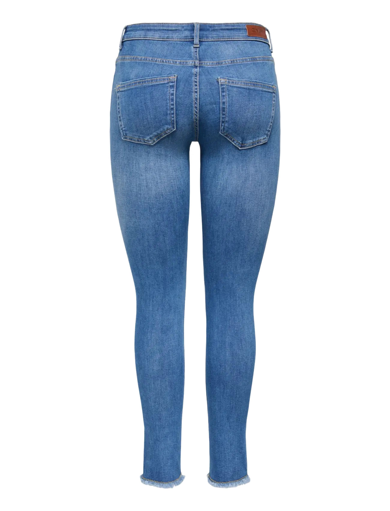 ONLY - ONLBLUSH MID SK ANK RW DNM REA1319 NOOS - skinny džinsi - medium blue denim - 2
