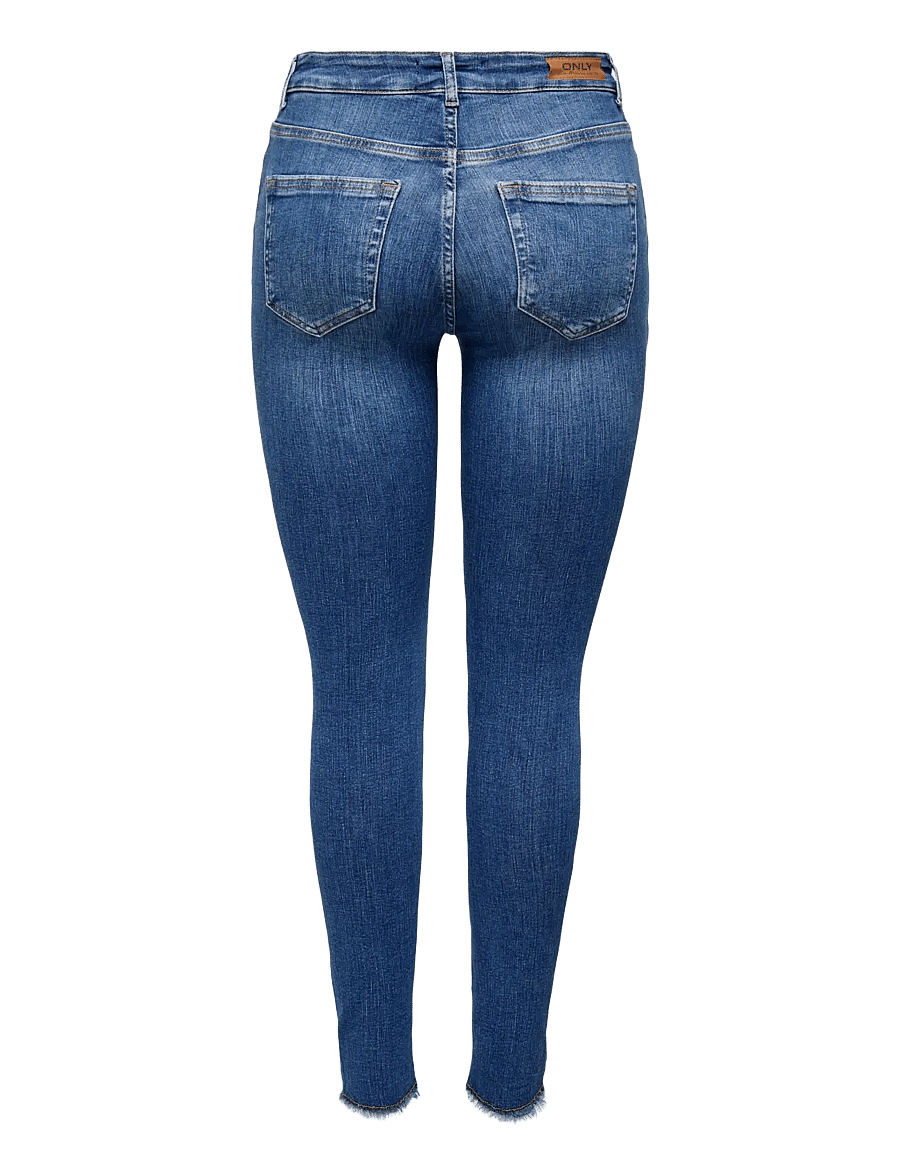 ONLY - ONLBLUSH MID SK ANK RW DNM REA1319 NOOS - skinny jeans - medium blue denim - 2