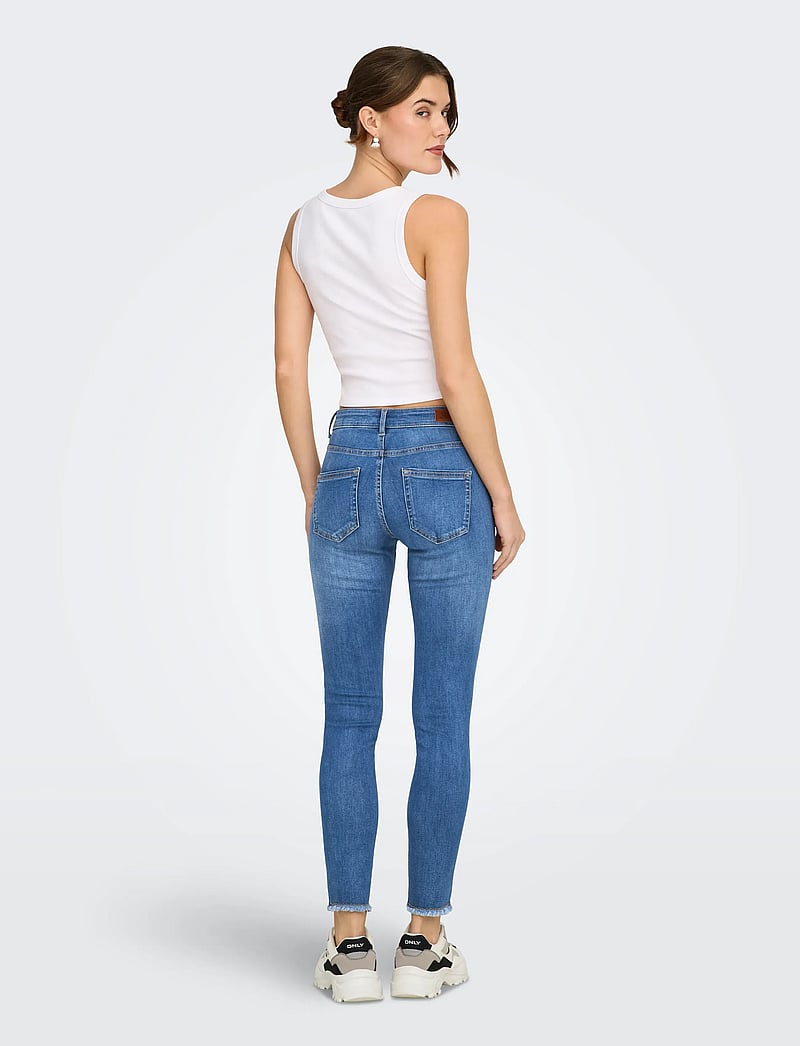 ONLY - ONLBLUSH MID SK ANK RW DNM REA1319 NOOS - skinny jeans - medium blue denim - 3