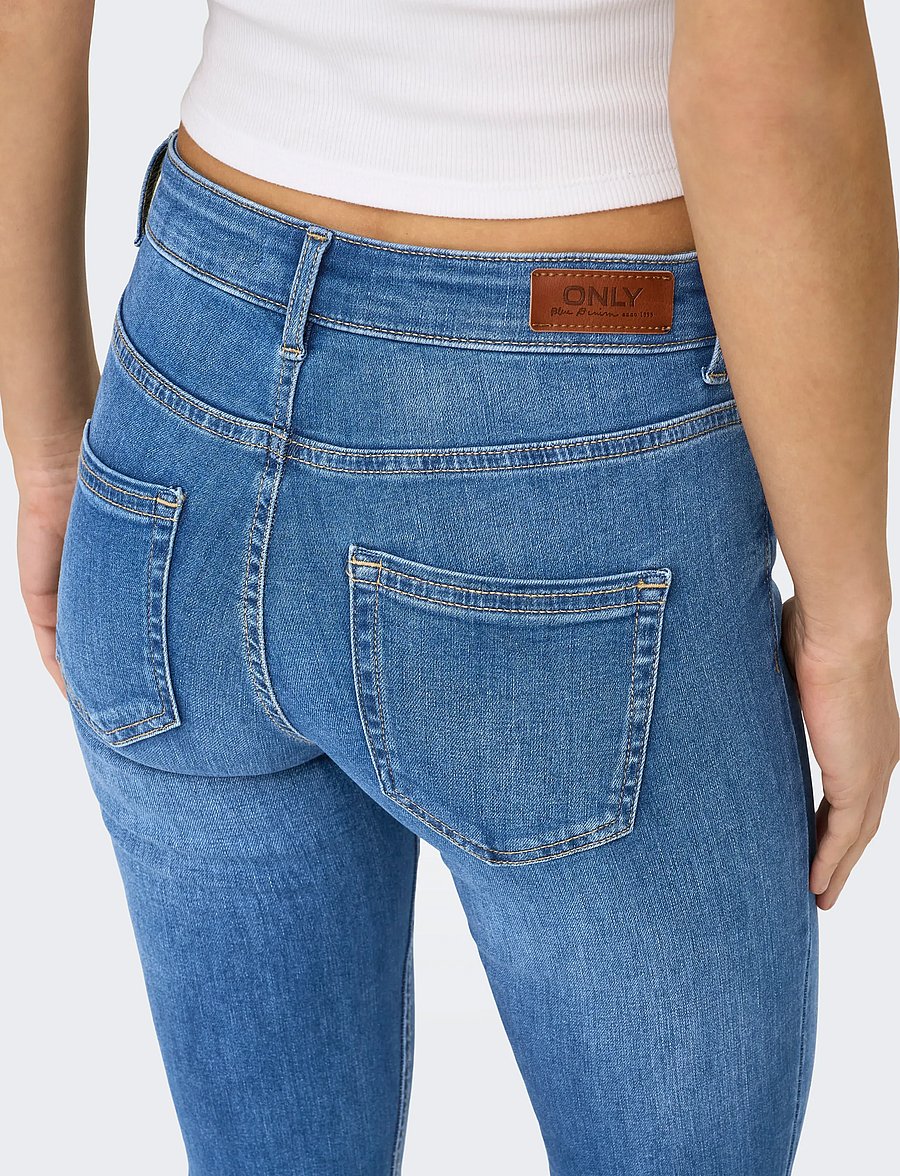 ONLY - ONLBLUSH MID SK ANK RW DNM REA1319 NOOS - skinny jeans - medium blue denim - 5