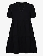 ONLNORA S/S LOOSE DRESS PTM - BLACK