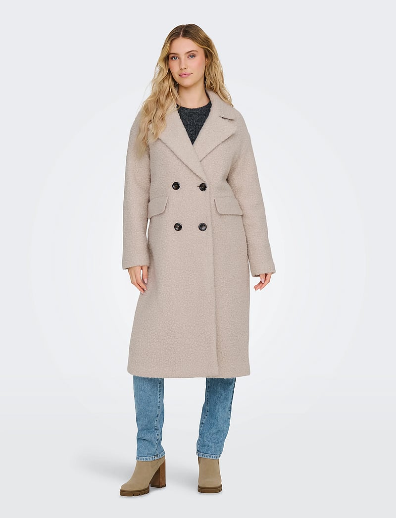 ONLY - ONLVALERIA PIPER COAT OTW CC - kappor - pumice stone - 5