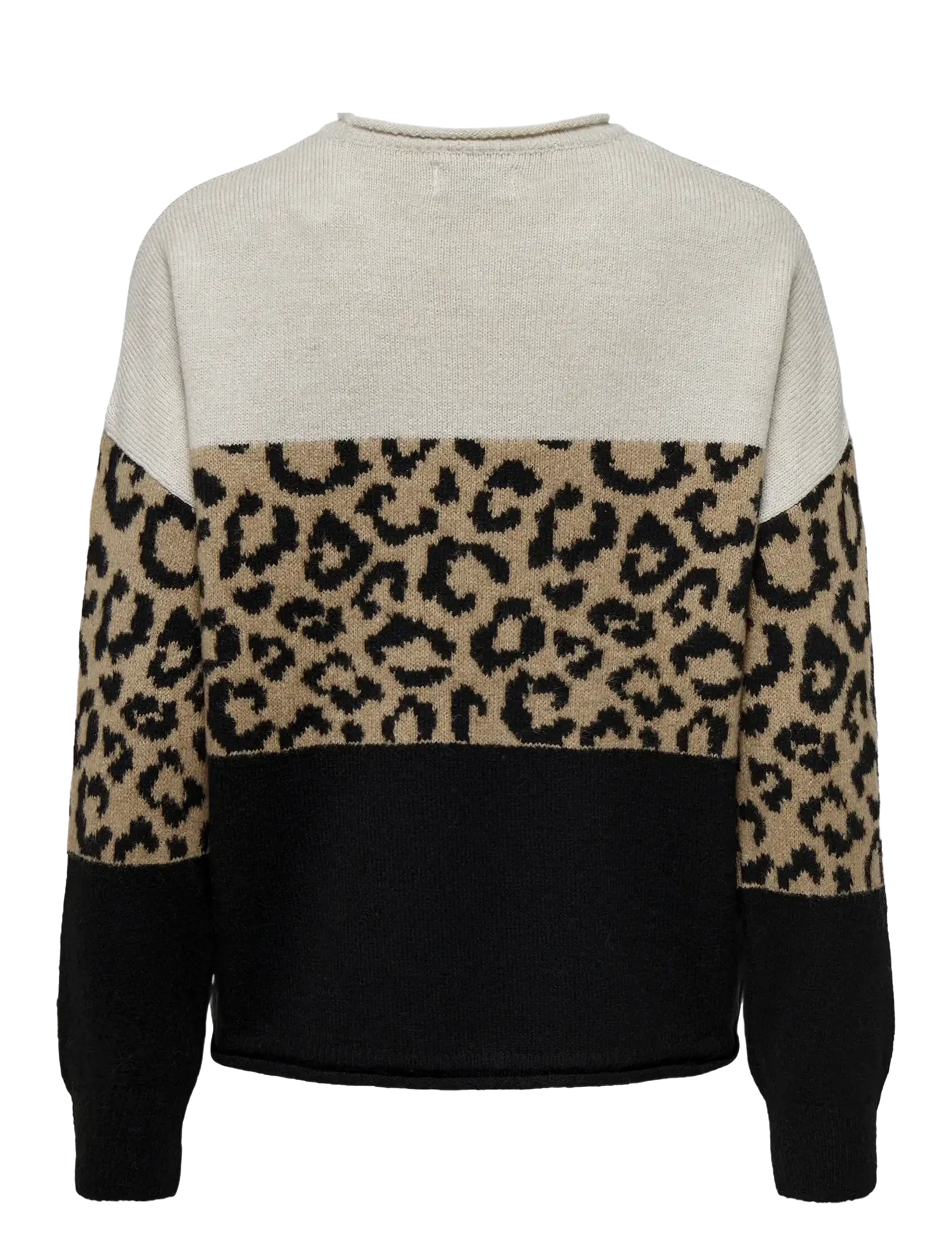 ONLY - ONLJADE ANIMAL LS O-NECK NOOS KNT - laveste priser - moonbeam - 2