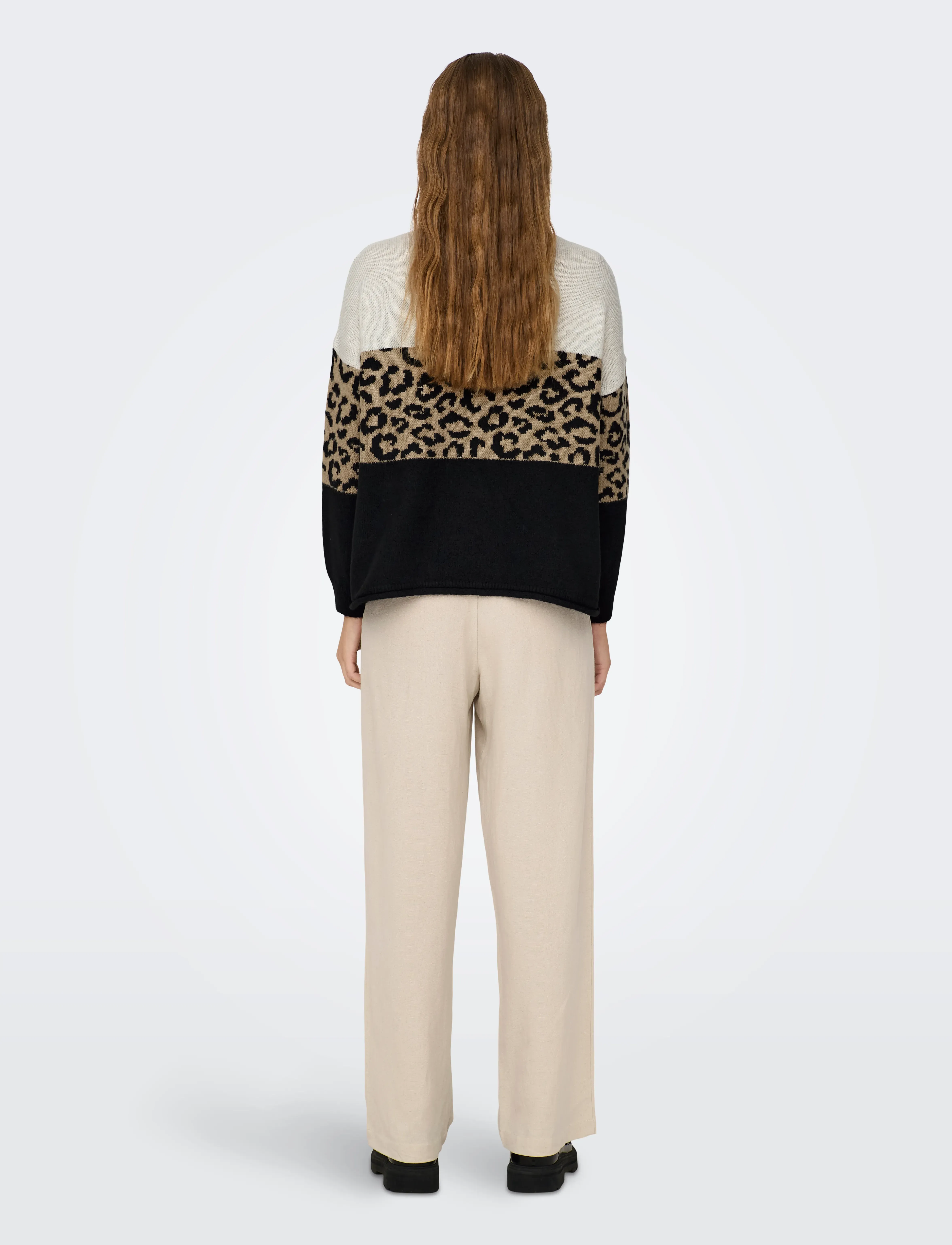 ONLY - ONLJADE ANIMAL LS O-NECK NOOS KNT - laveste priser - moonbeam - 3