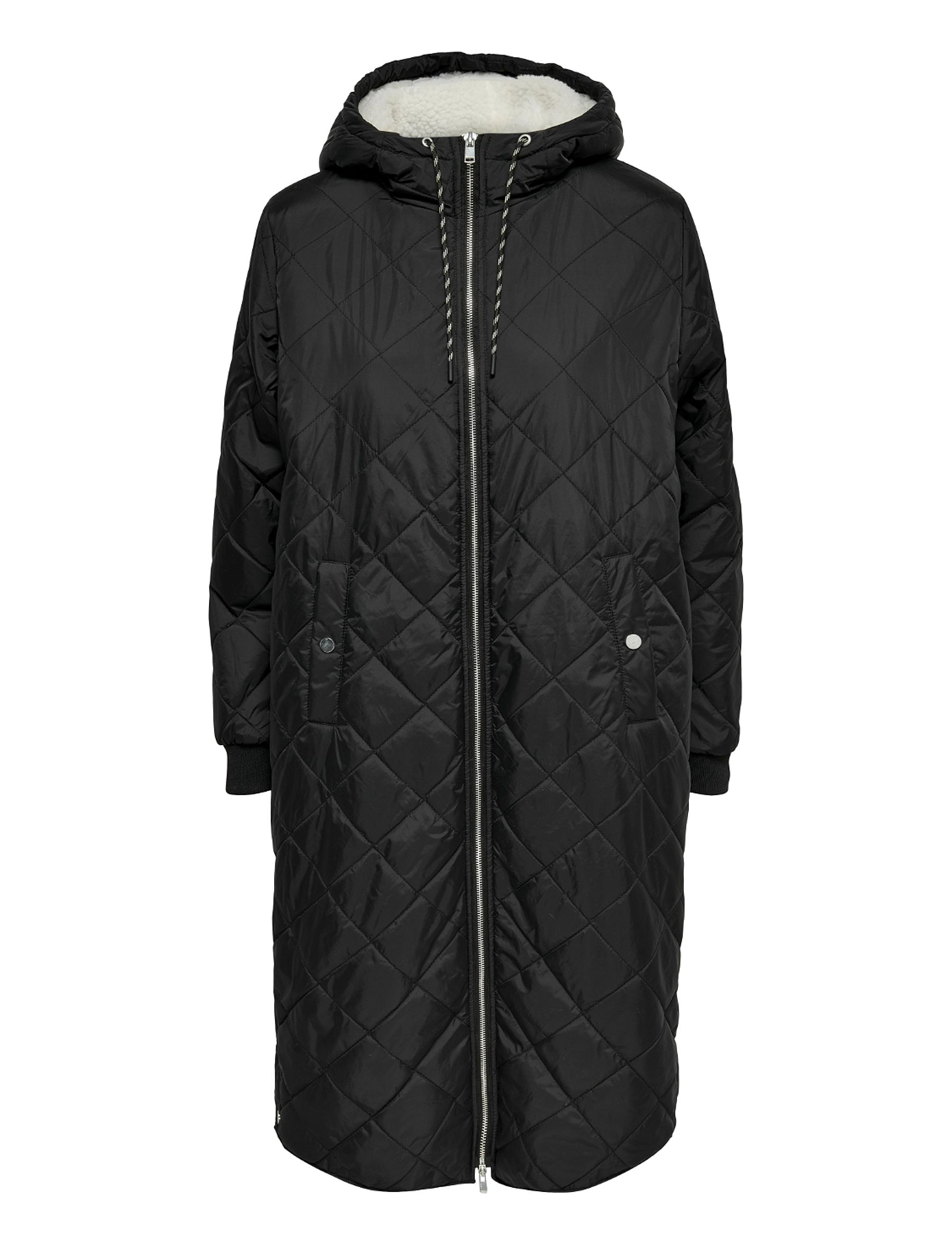 ONLY Onlnewsandy Quilt Mantel Cc Otw Schwarz - S - Damen