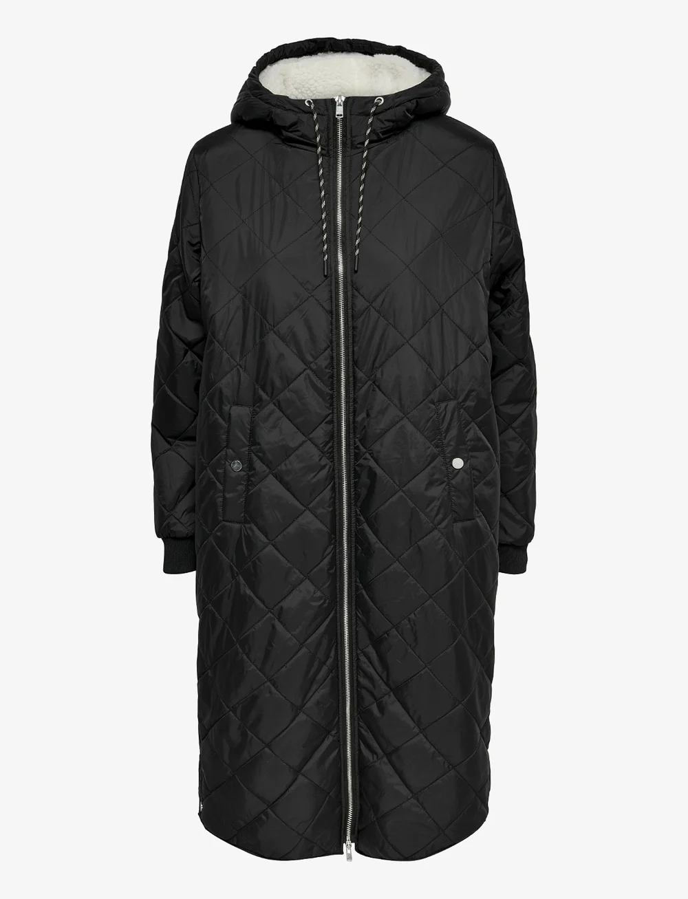 ONLY - ONLNEWSANDY QUILT COAT CC OTW - wyściełane płaszcze - black - 1