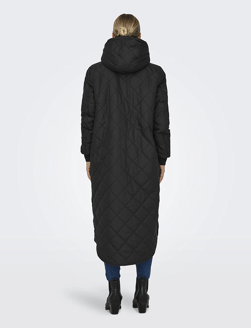 ONLY - ONLNEWSANDY QUILT COAT CC OTW - dunfrakker - black - 5