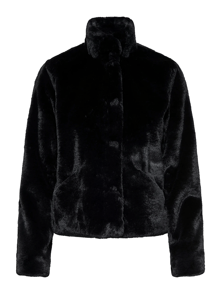 ONLY - ONLNEWVIDA FAUX FUR JACKET OTW CC - black - 1