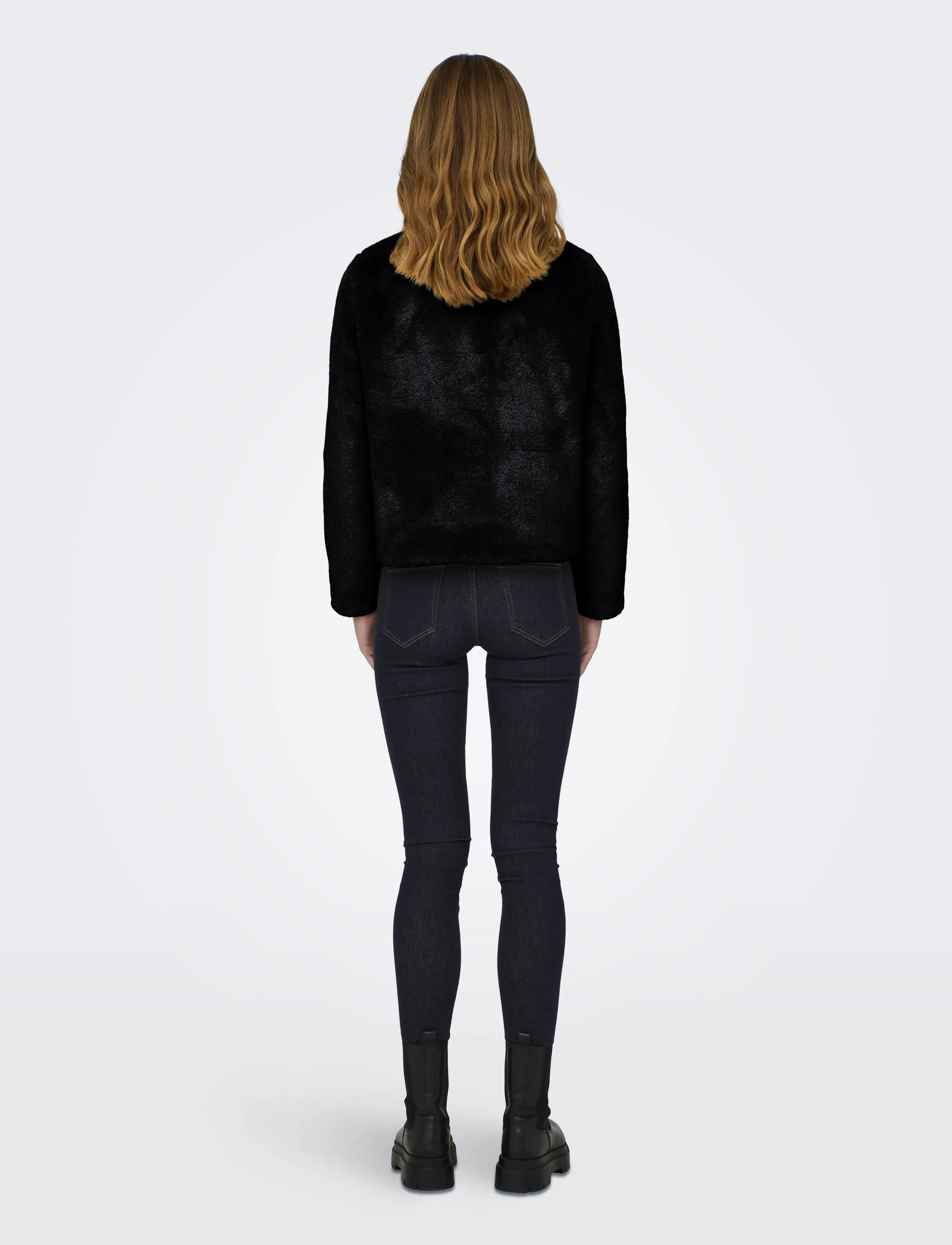 ONLY - ONLNEWVIDA FAUX FUR JACKET OTW CC - black - 3