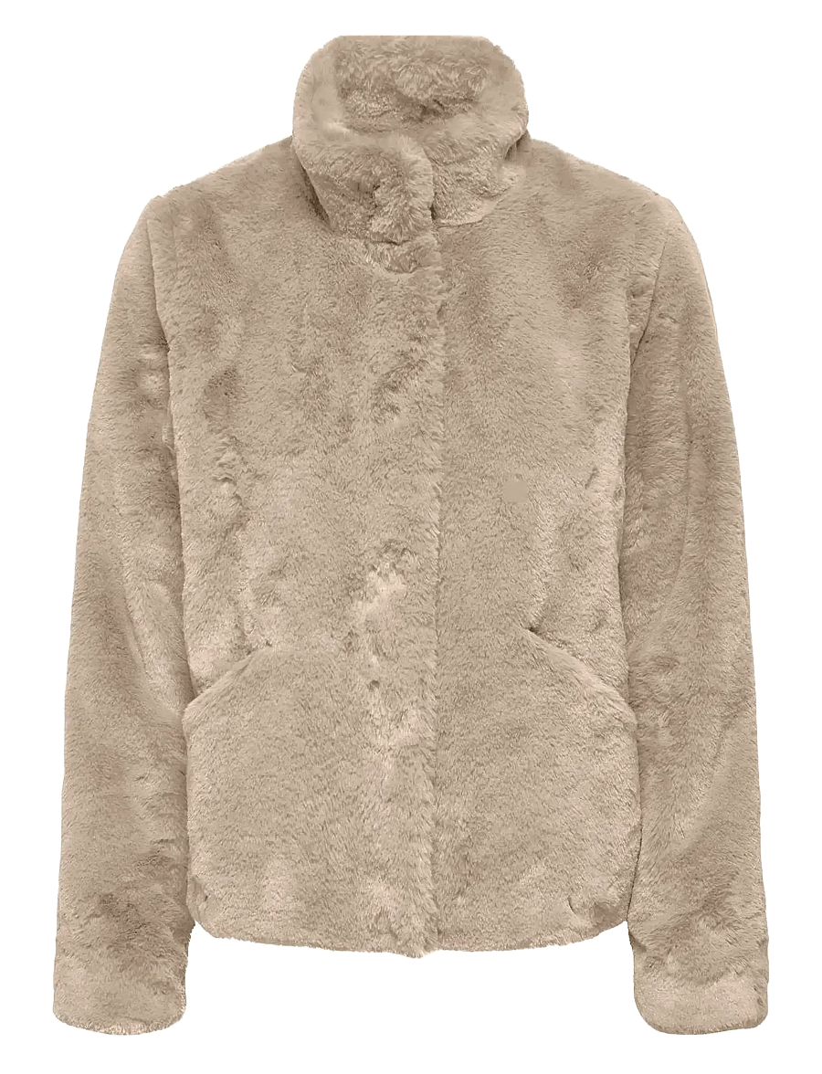ONLY - ONLNEWVIDA FAUX FUR JACKET OTW CC - fuskpäls - humus - 1