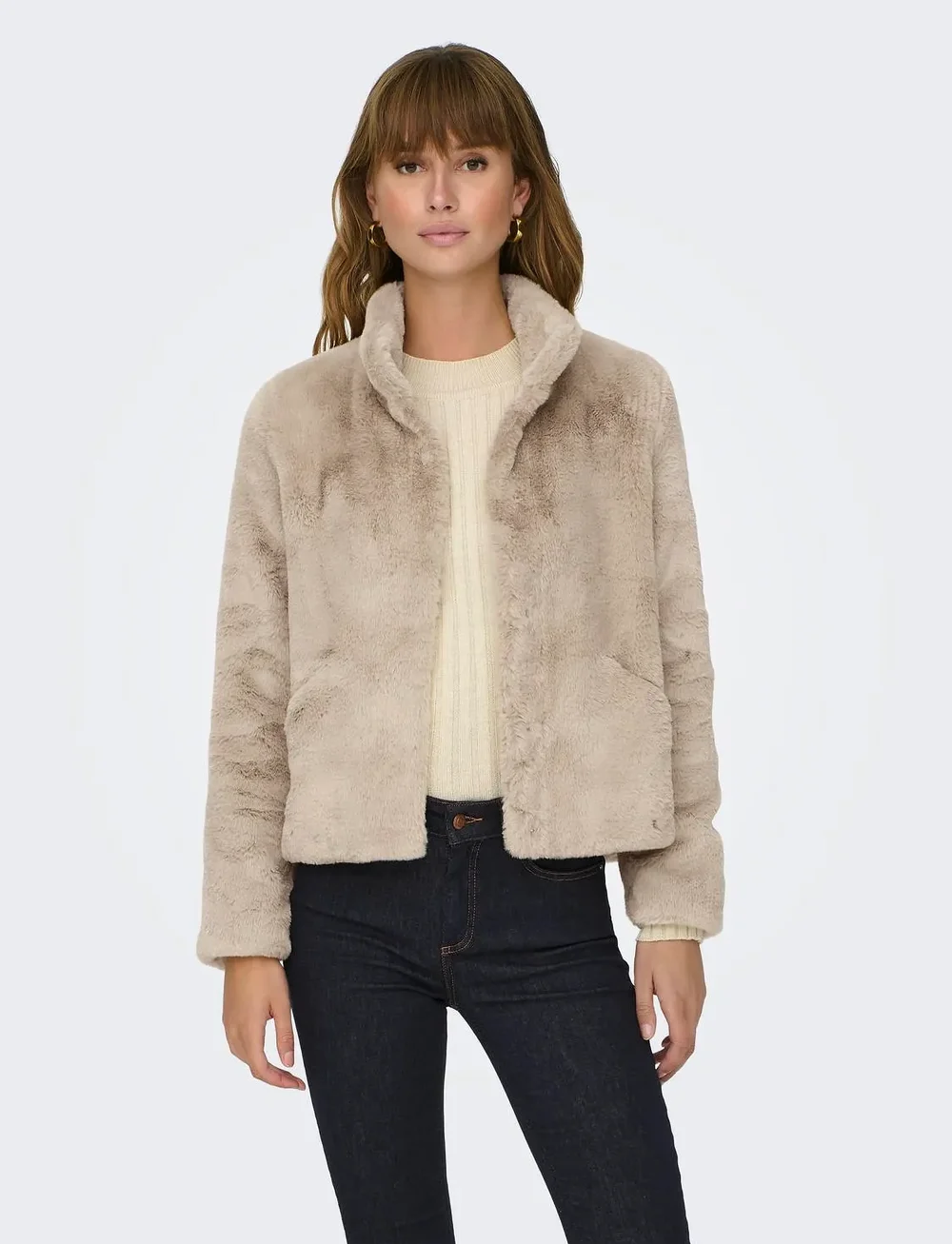 ONLY - ONLNEWVIDA LIFE FAUX FUR JACKET OTW CC - dunjakker - humus - 0