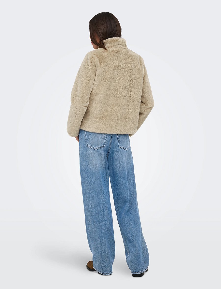 ONLY - ONLNEWVIDA FAUX FUR JACKET OTW CC - humus - 3