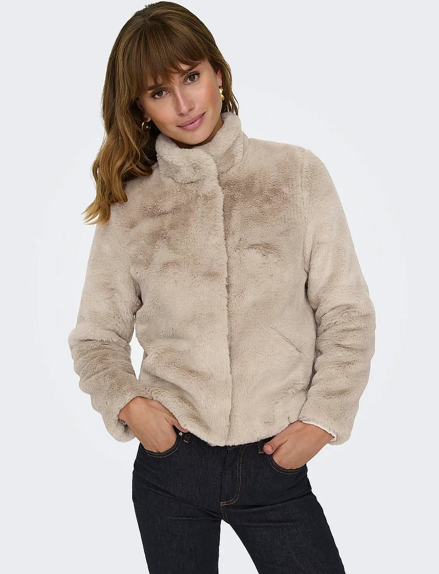 ONLY - ONLNEWVIDA LIFE FAUX FUR JACKET OTW CC - humus - 5