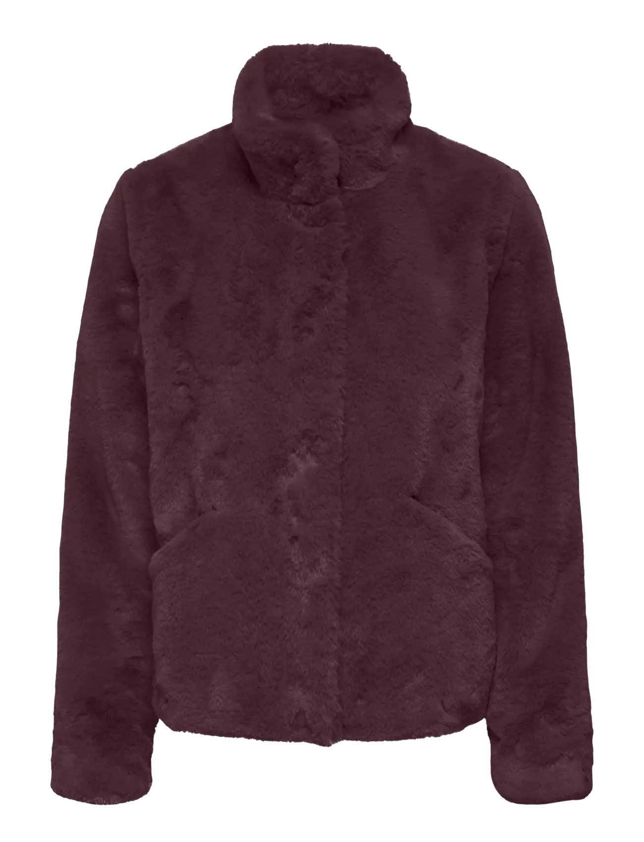 ONLY ONLNEWVIDA FAUX FUR JACKET OTW CC - Jacken - WINETASTING / burgundy