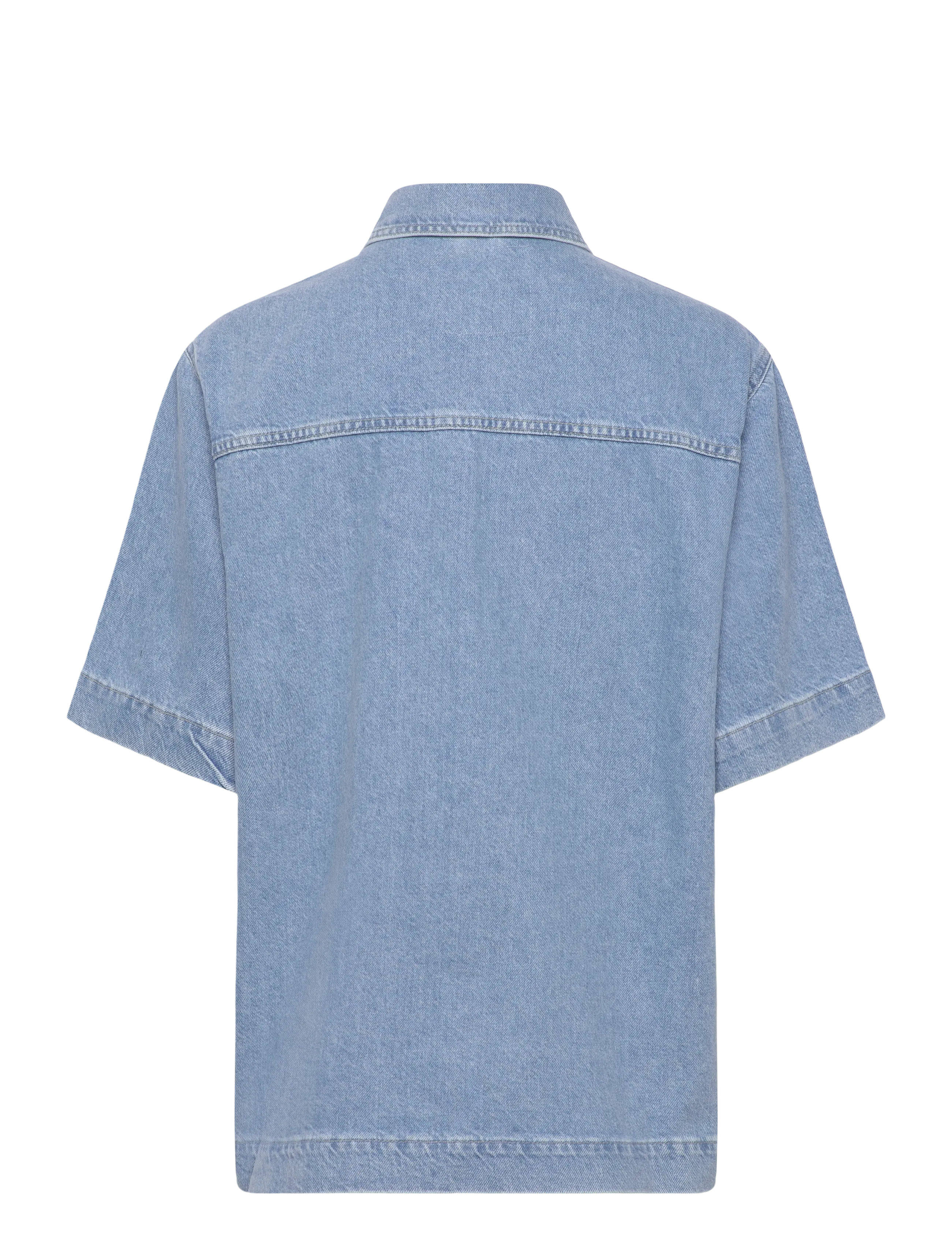 ONLY - ONLSOPHIE OVERSIZE S/S DNM SHIRT - denimskjorter - light blue denim - 1