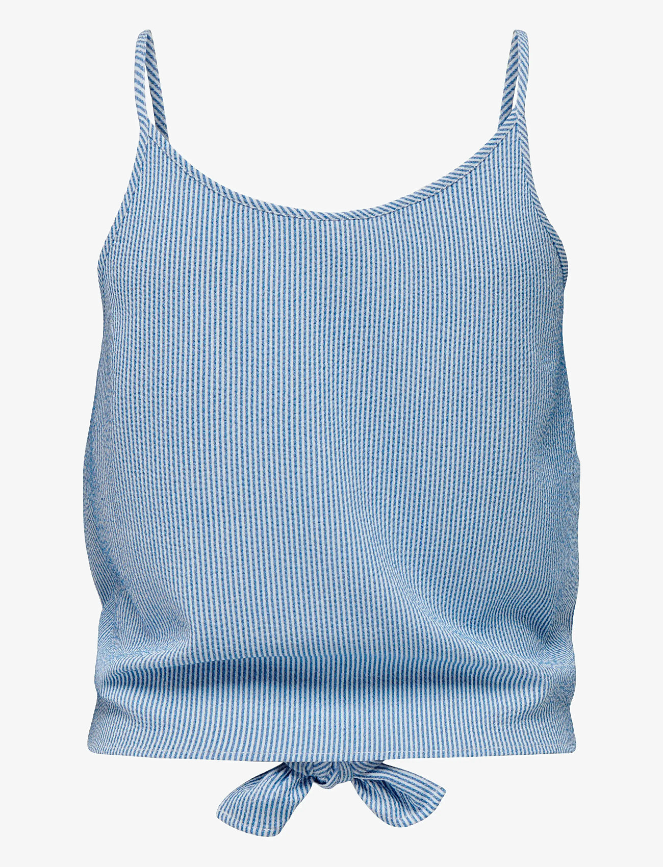 ONLY - ONLLECEY SL KNOT SINGLET NOOS WVN - cloud dancer - 2