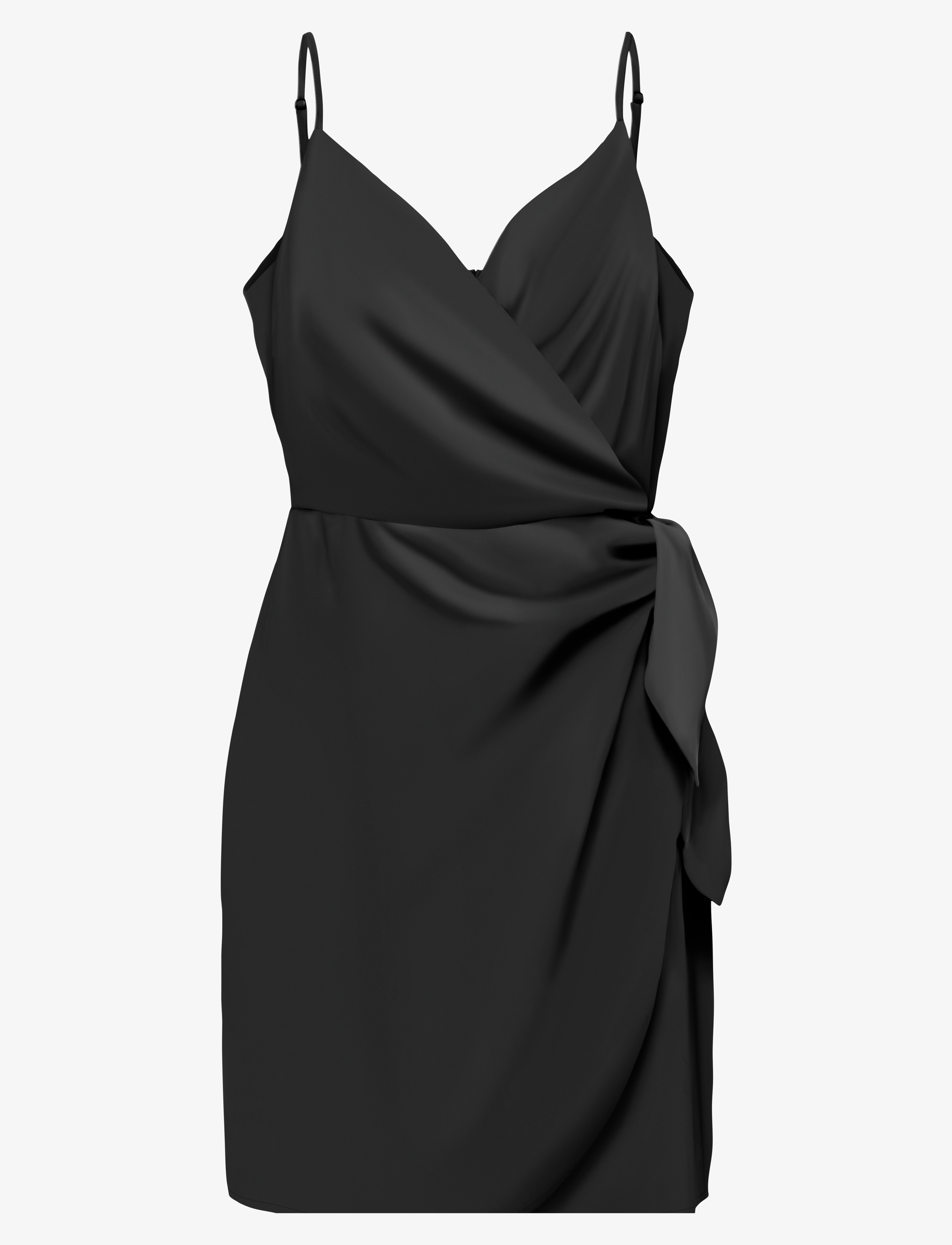 ONLY Onlalma Life Vis Isa Wrap Kleid Solid Schwarz - XS - Damen