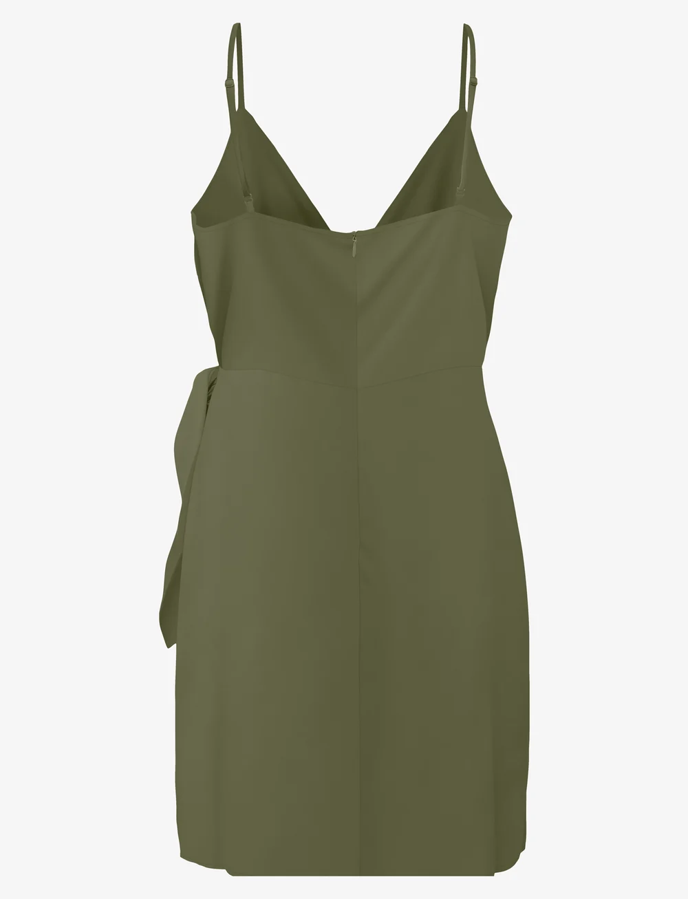 ONLY - ONLALMA LIFE VIS ISA WRAP DRESS SOLID - slå-om-kjoler - kalamata - 1